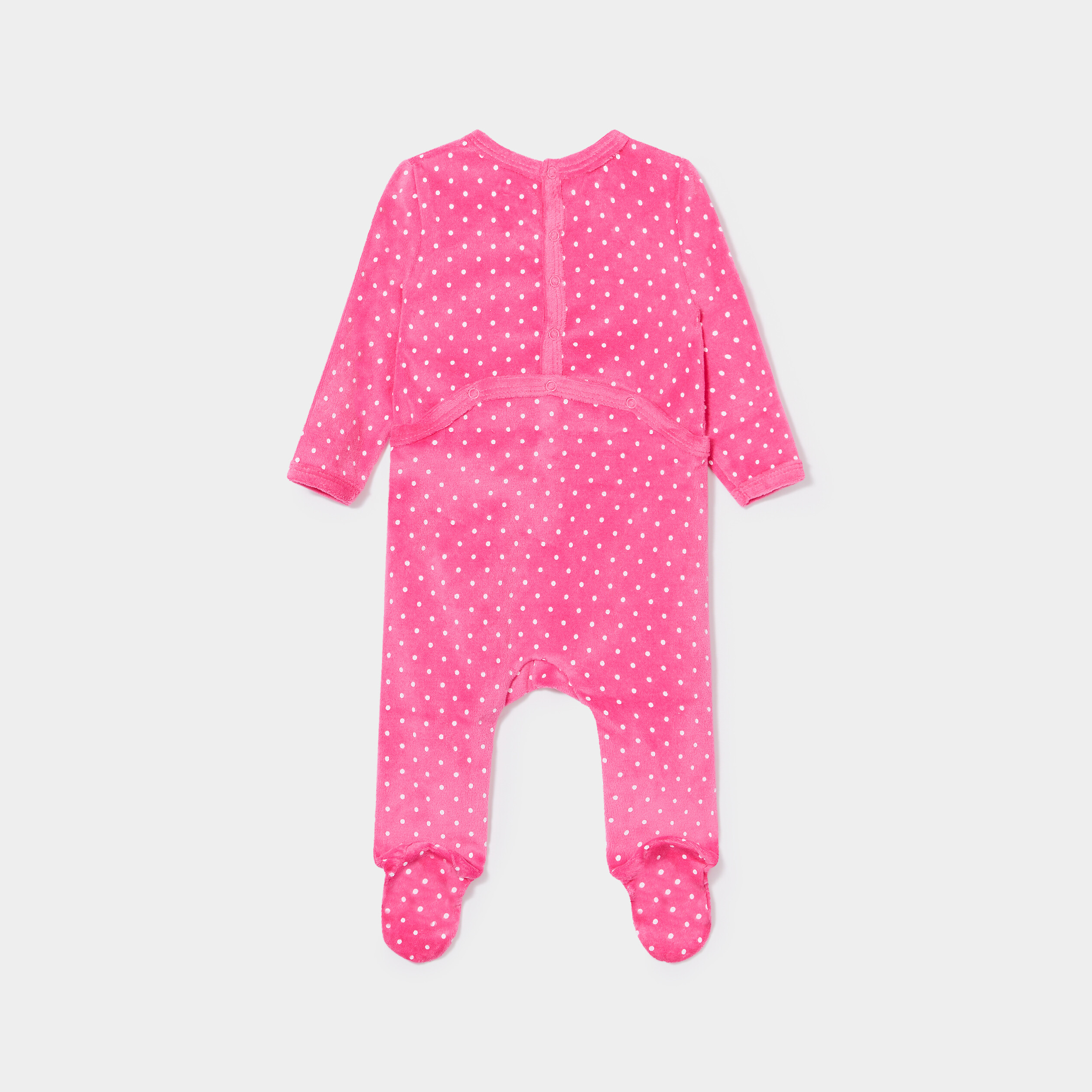 Pyjama bébé velours rose - Pyjama bébé fille - Mon Coffret Naissance