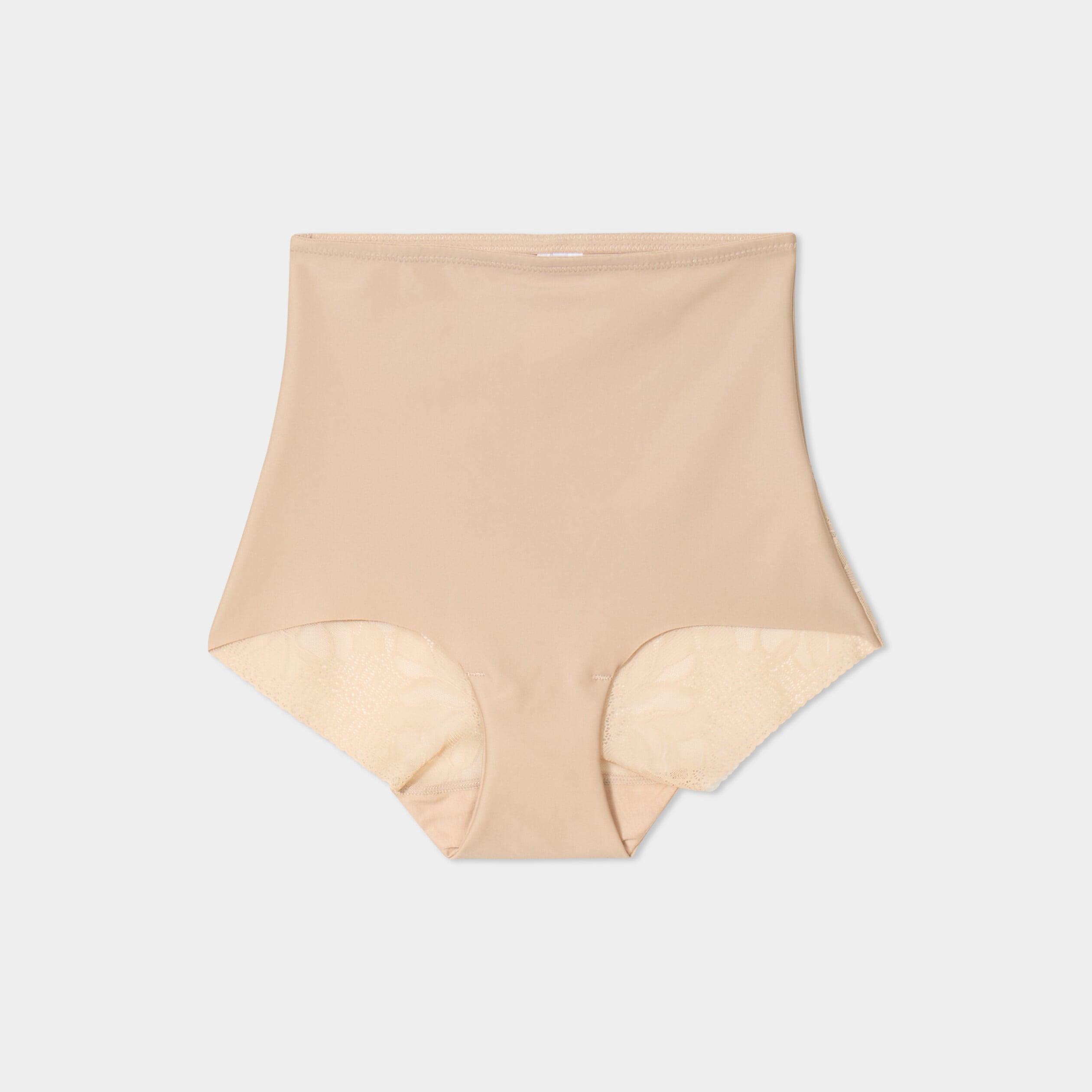 Culotte mi haute gainante sans couture beige femme