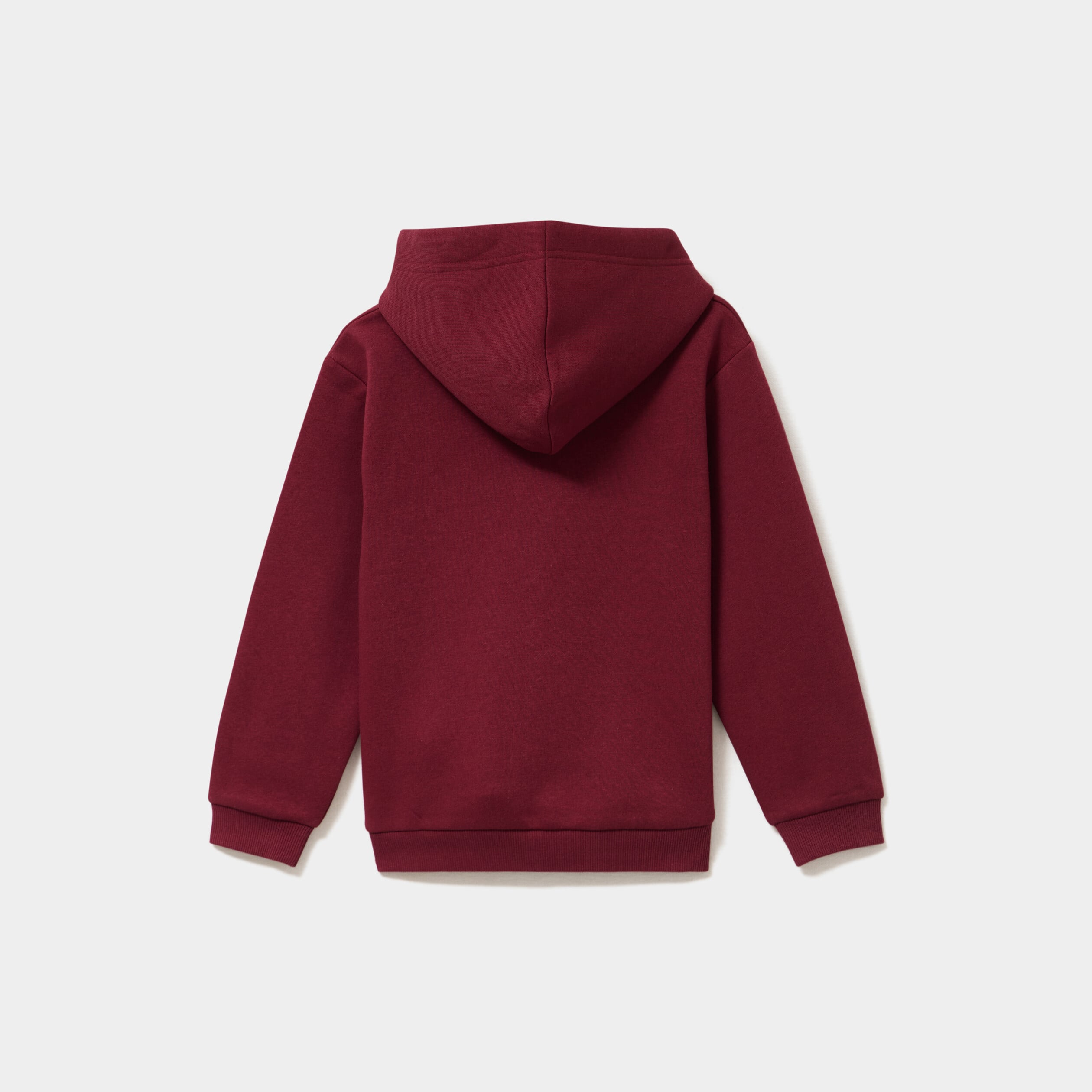 Sweat &agrave; capuche hoodie &agrave; logo bordeaux fille