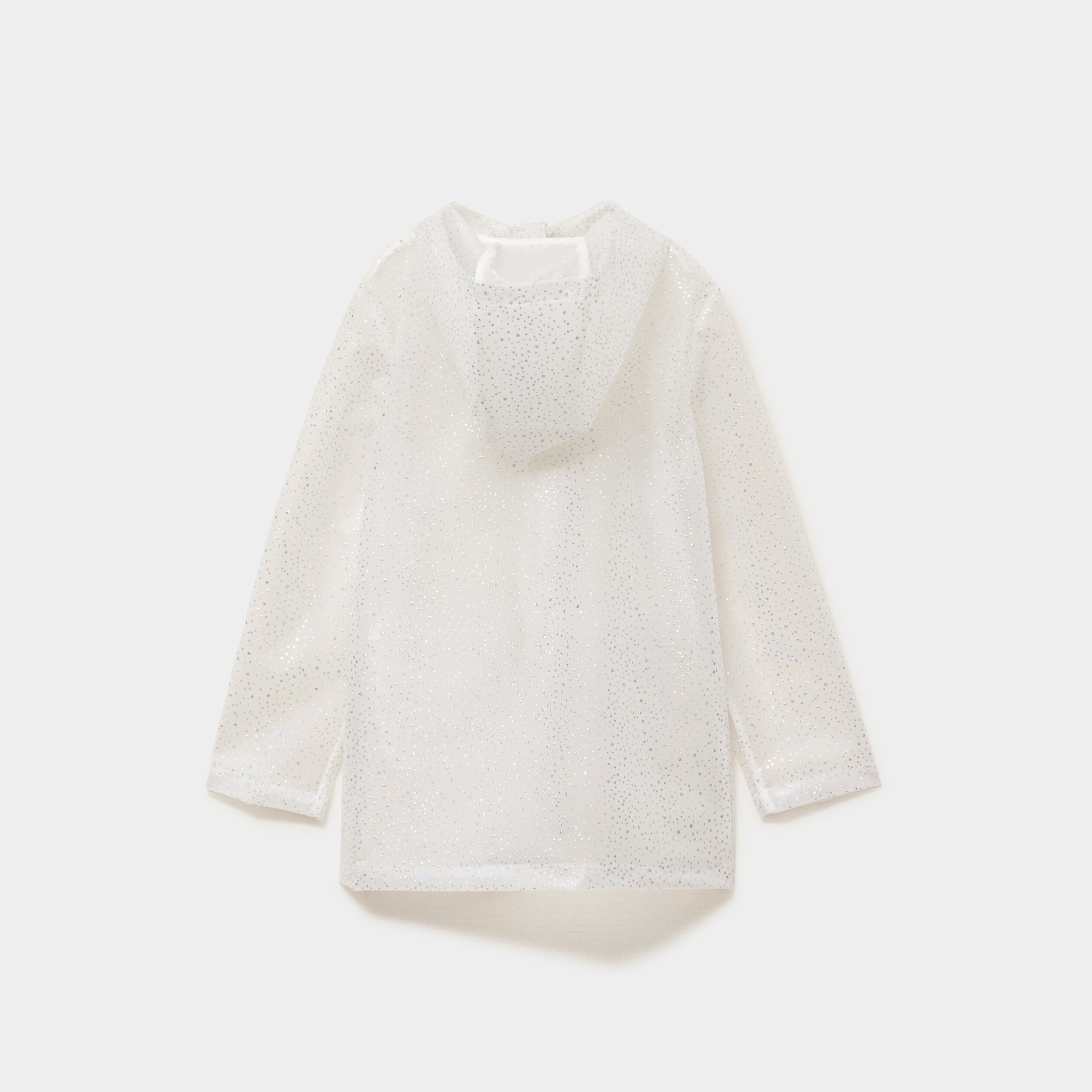 Parka coupe-vent d&eacute;perlante &agrave; strass ivoire fille
