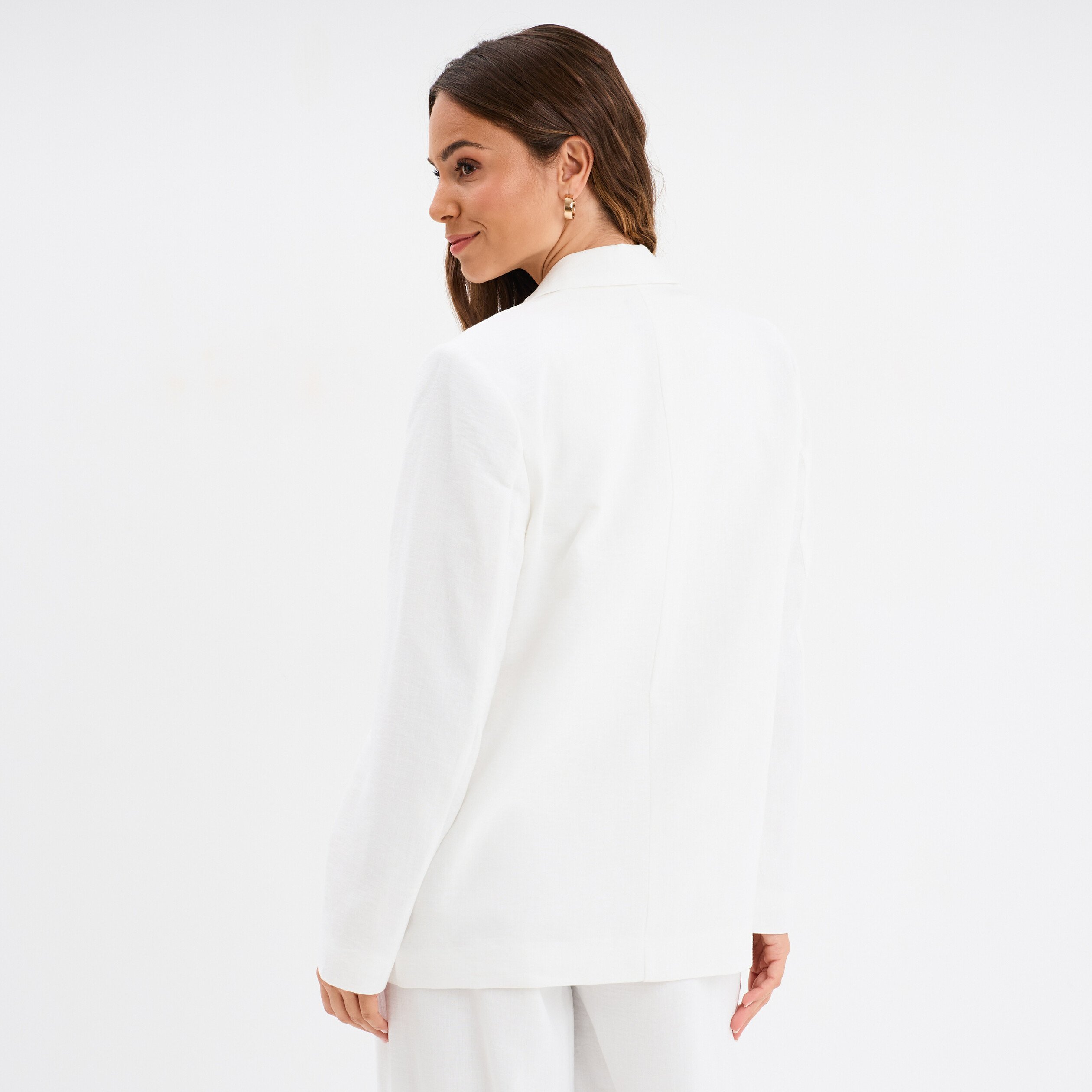 veste blazer droite blanc femme Veste blazer droite blanc femme