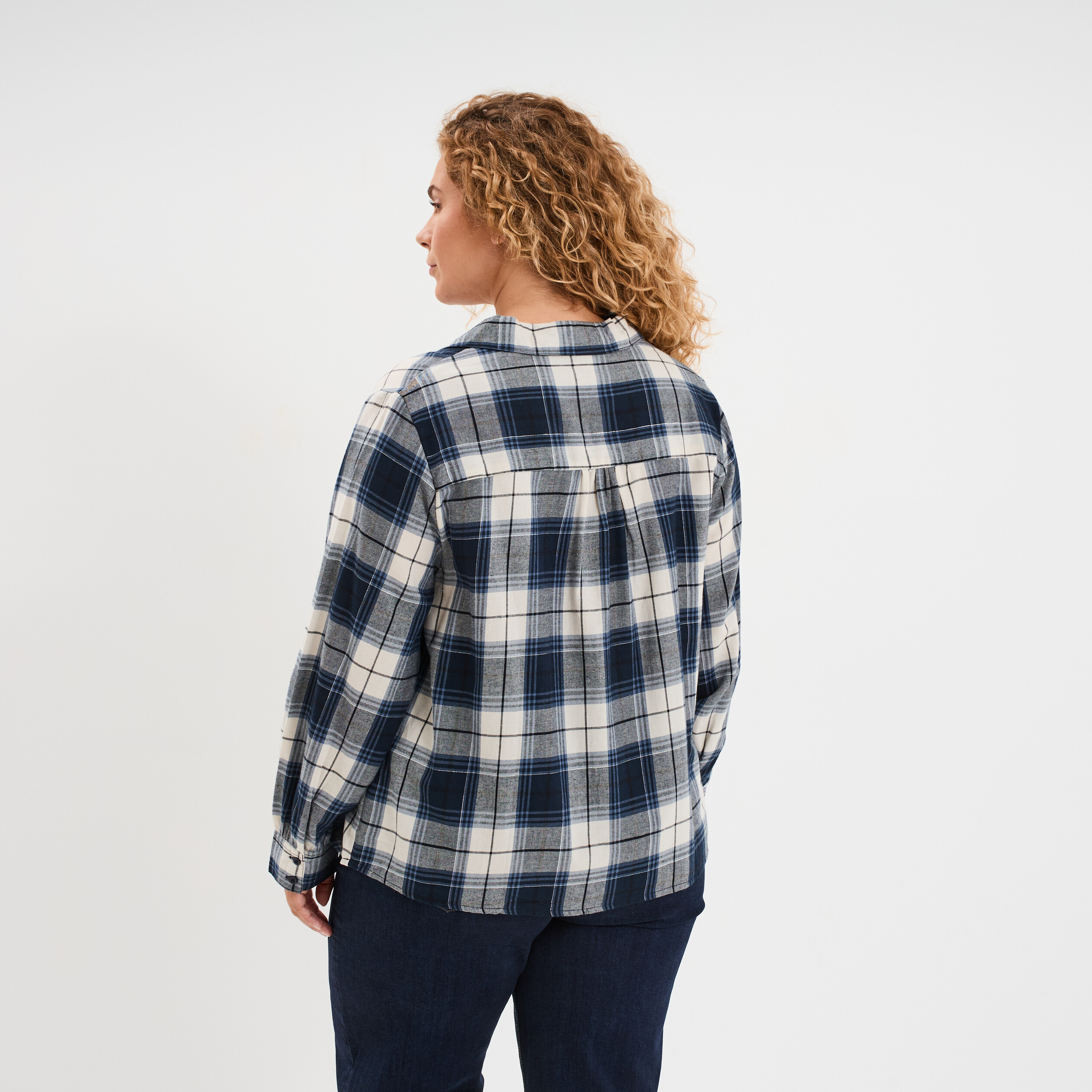 blouse droite manches longues bleu marine femmegt Blouse droite manches longues bleu marine femme grande taille