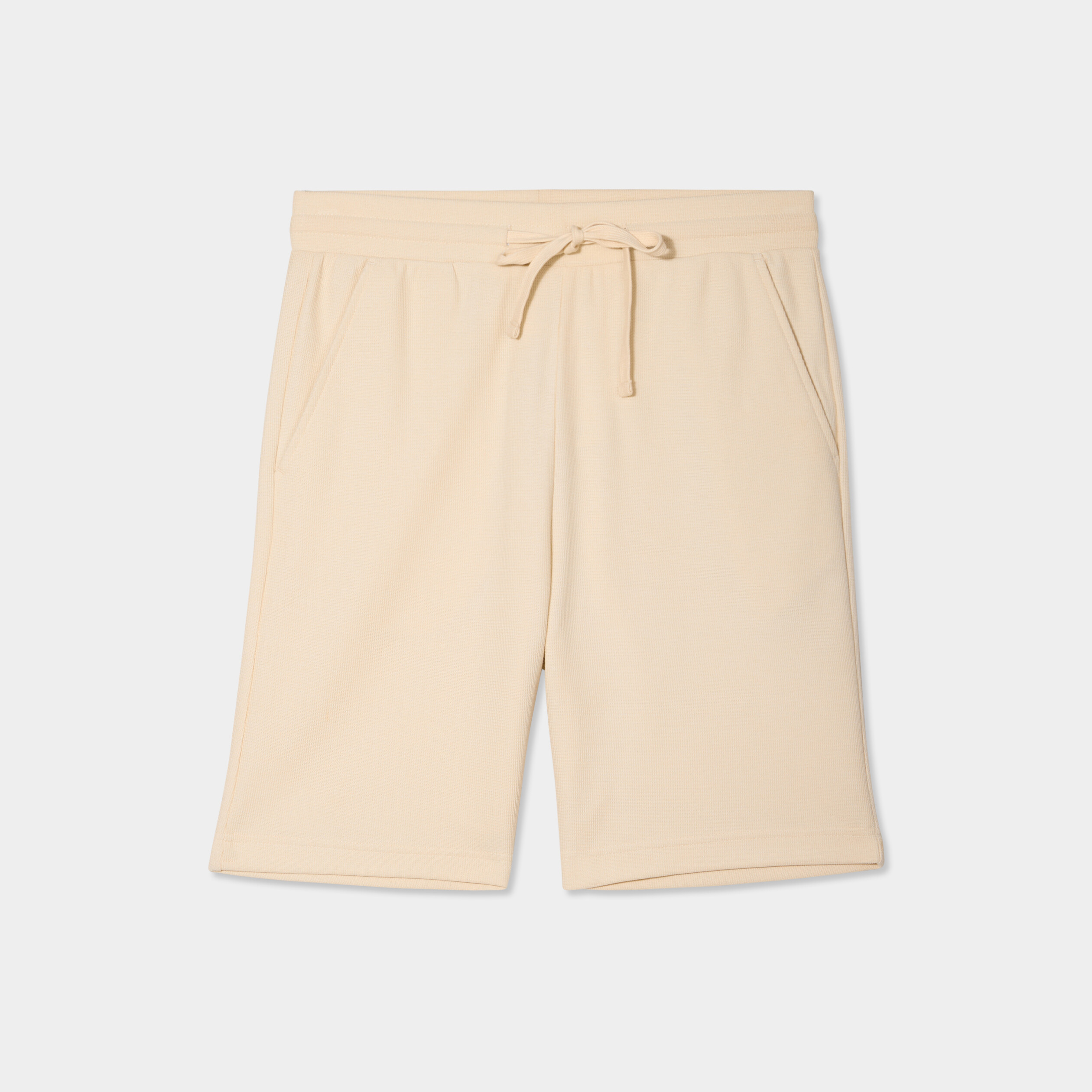 bermuda droit effet reliefe ecru homme Bermuda droit effet reliéfé ecru homme