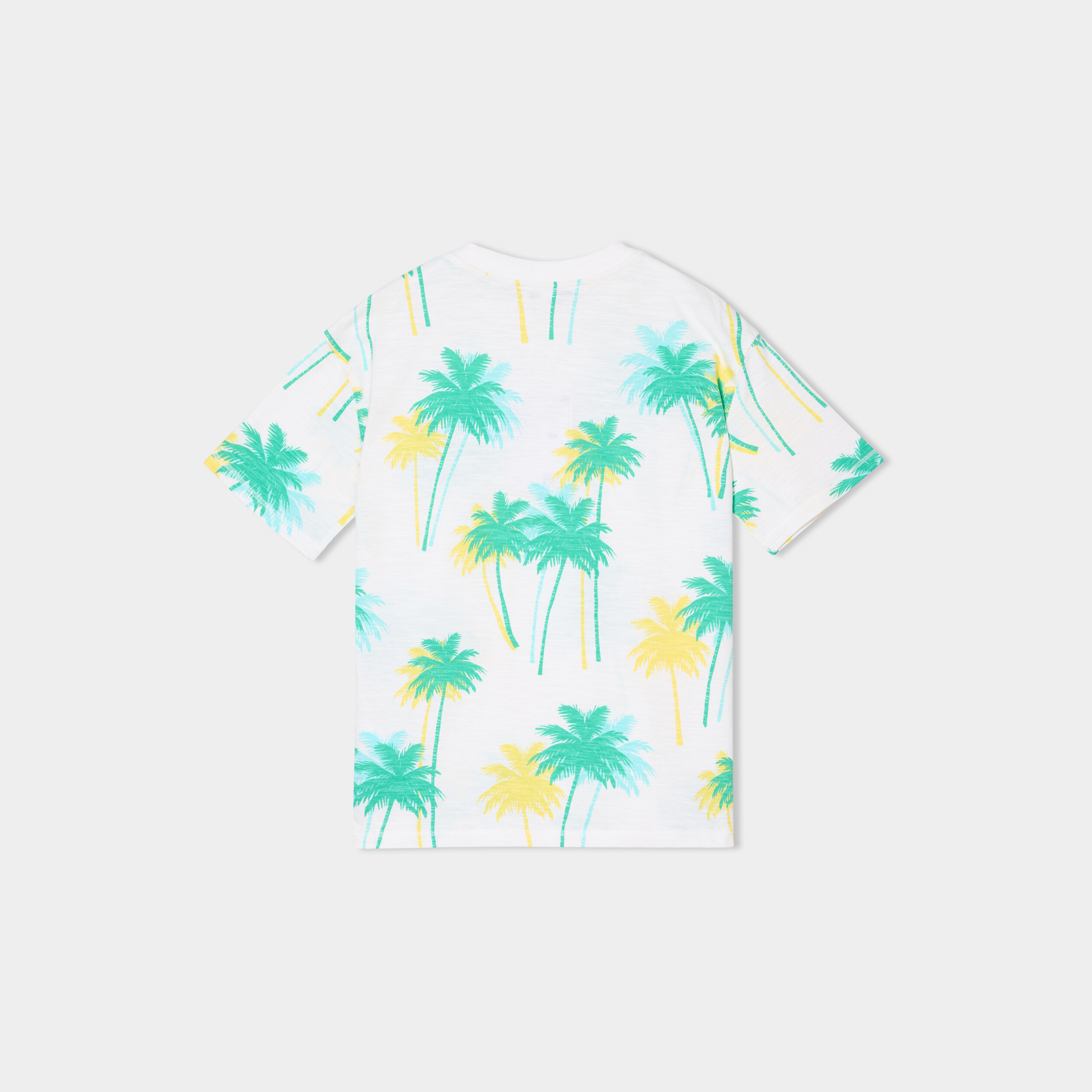 t shirt manches courtes 1 poche coton blanc garcon T-shirt manches courtes 1 poche coton blanc garçon
