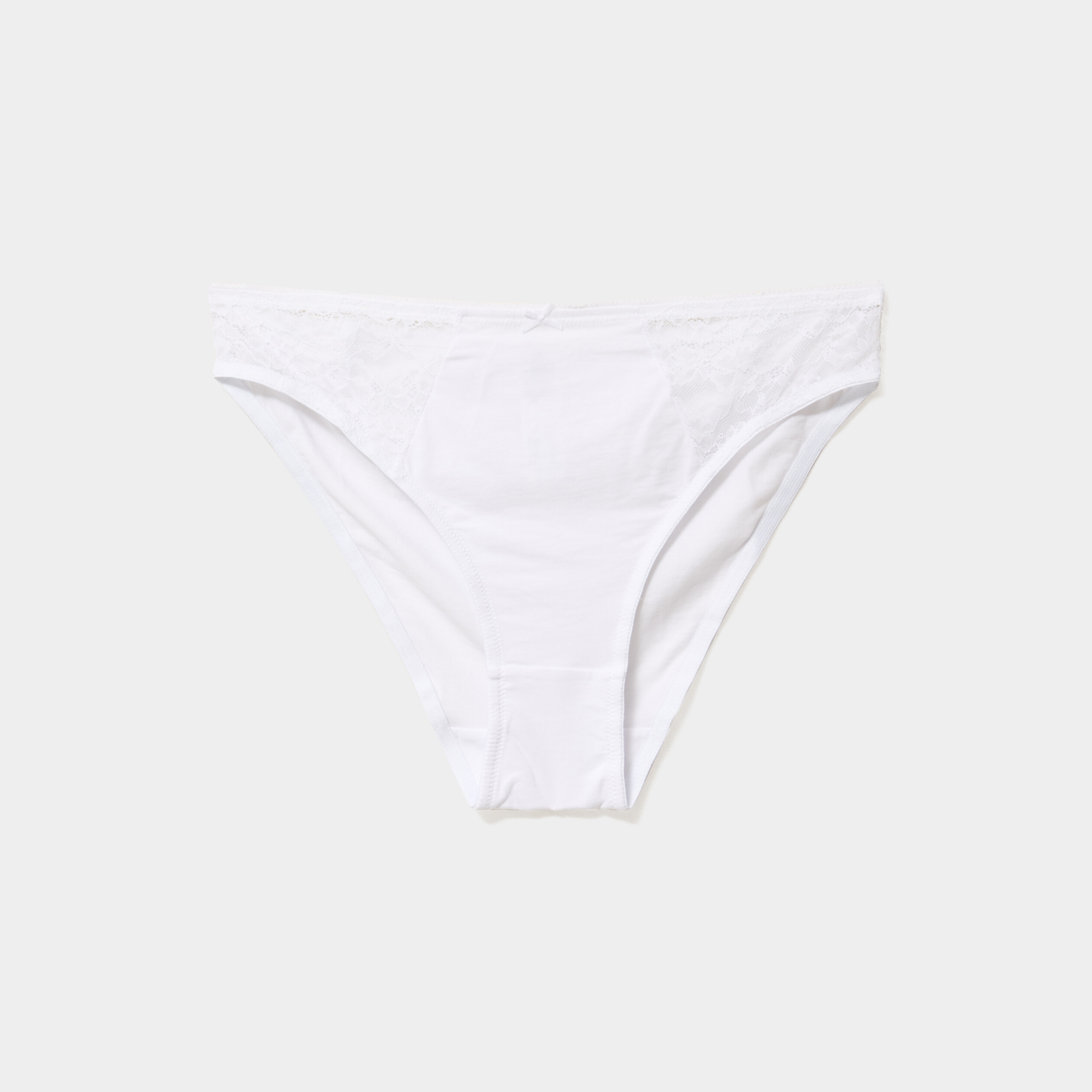 Culotte coton majoritaire blanc femme grande taille