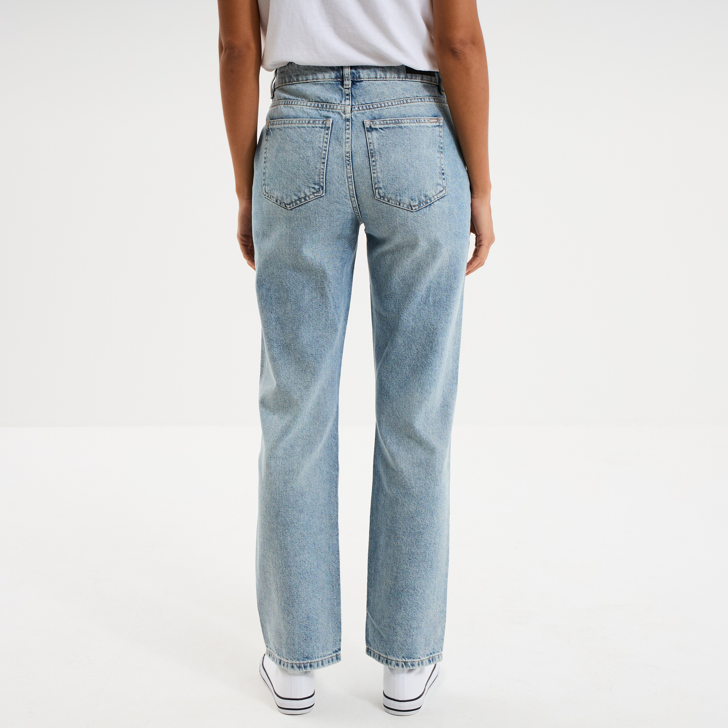 Jean flare femme coton stretch - denim | be camaïeu