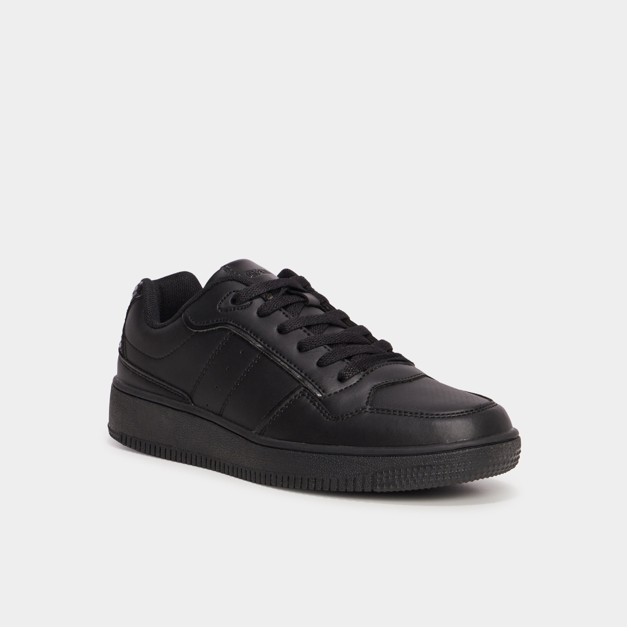 Tennis basses semelle &eacute;paisse Creeks noir femme