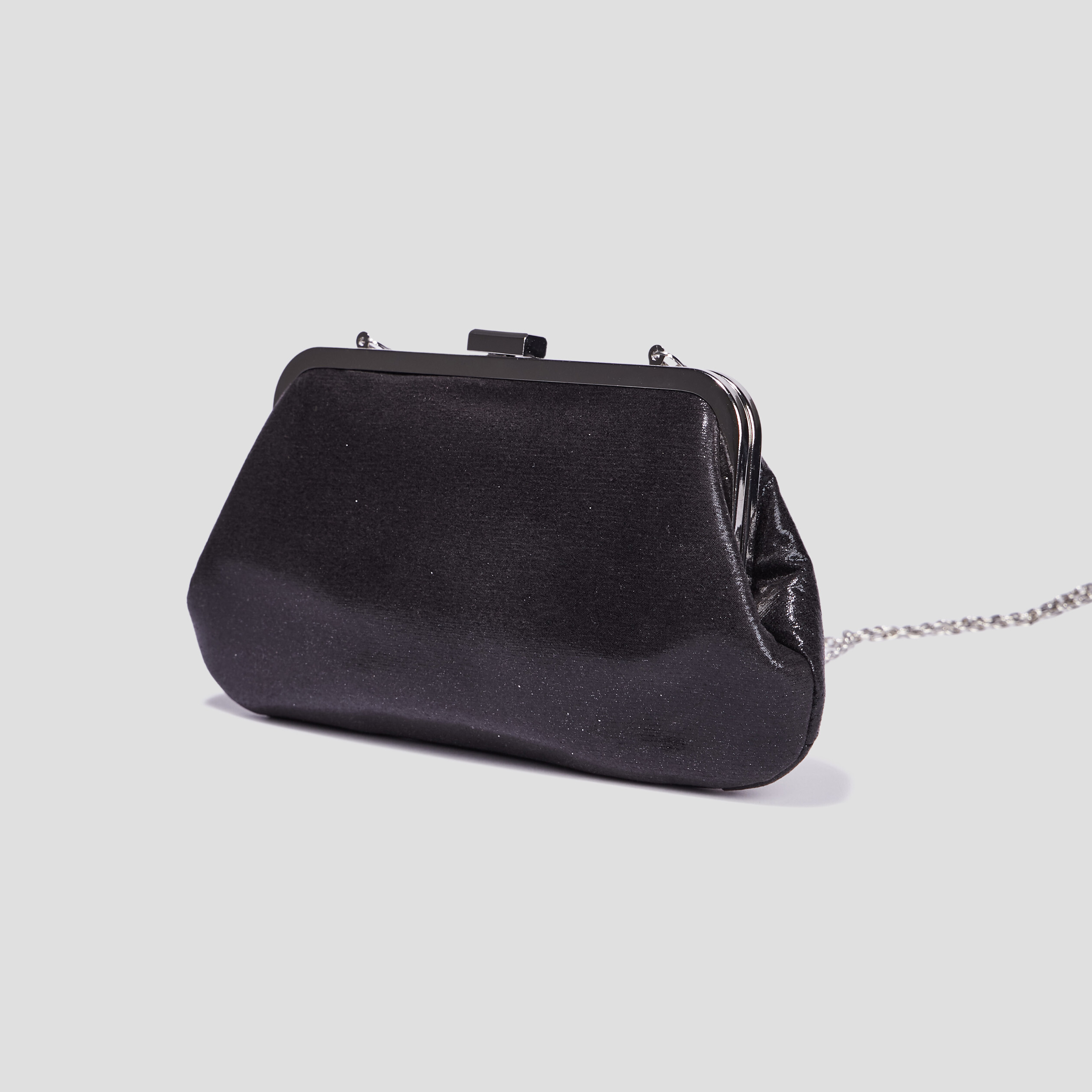 sac pochette avec plis noir femme Sac pochette avec plis noir femme