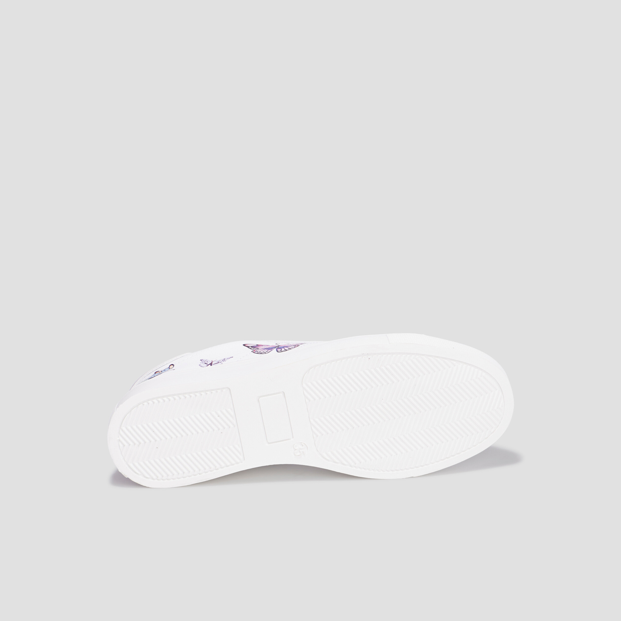 Tennis basses zippées Liberto blanc fille