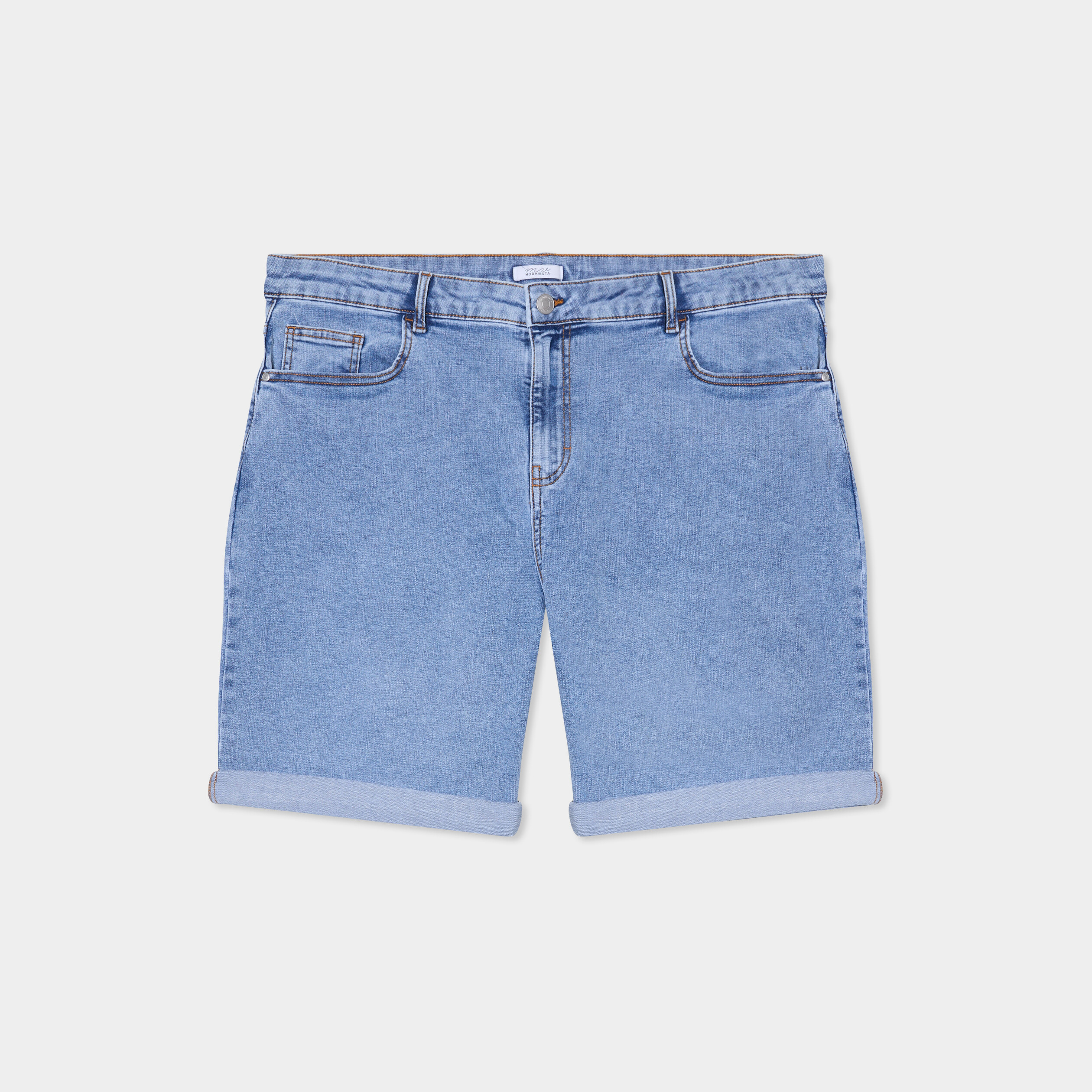 short en jean large 5 poches denim double stone femmegt Short en jean large 5 poches denim double stone femme grande taille