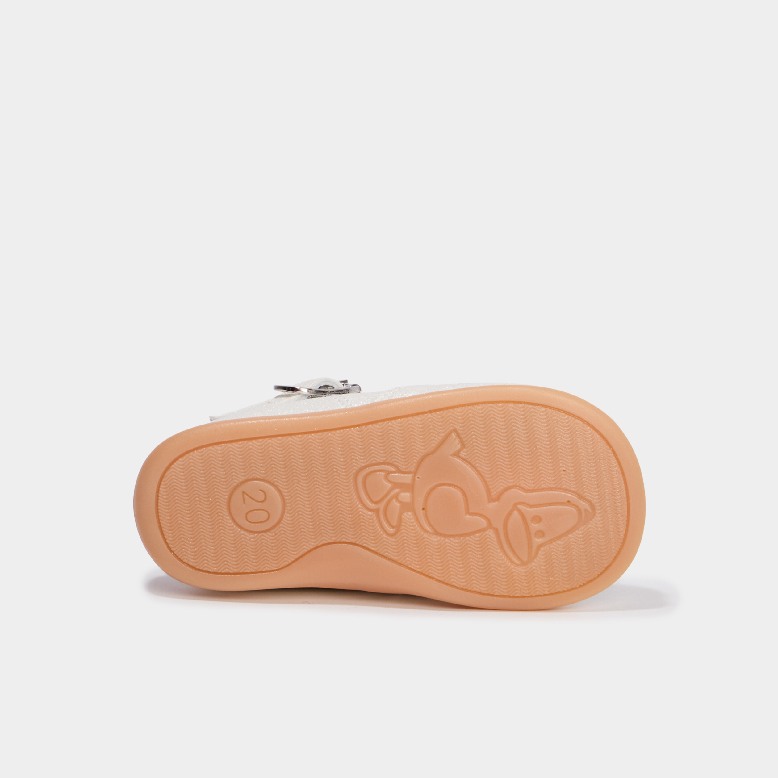 Chaussures c&eacute;r&eacute;monie semelle souple cuir blanc b&eacute;b&eacute; fille