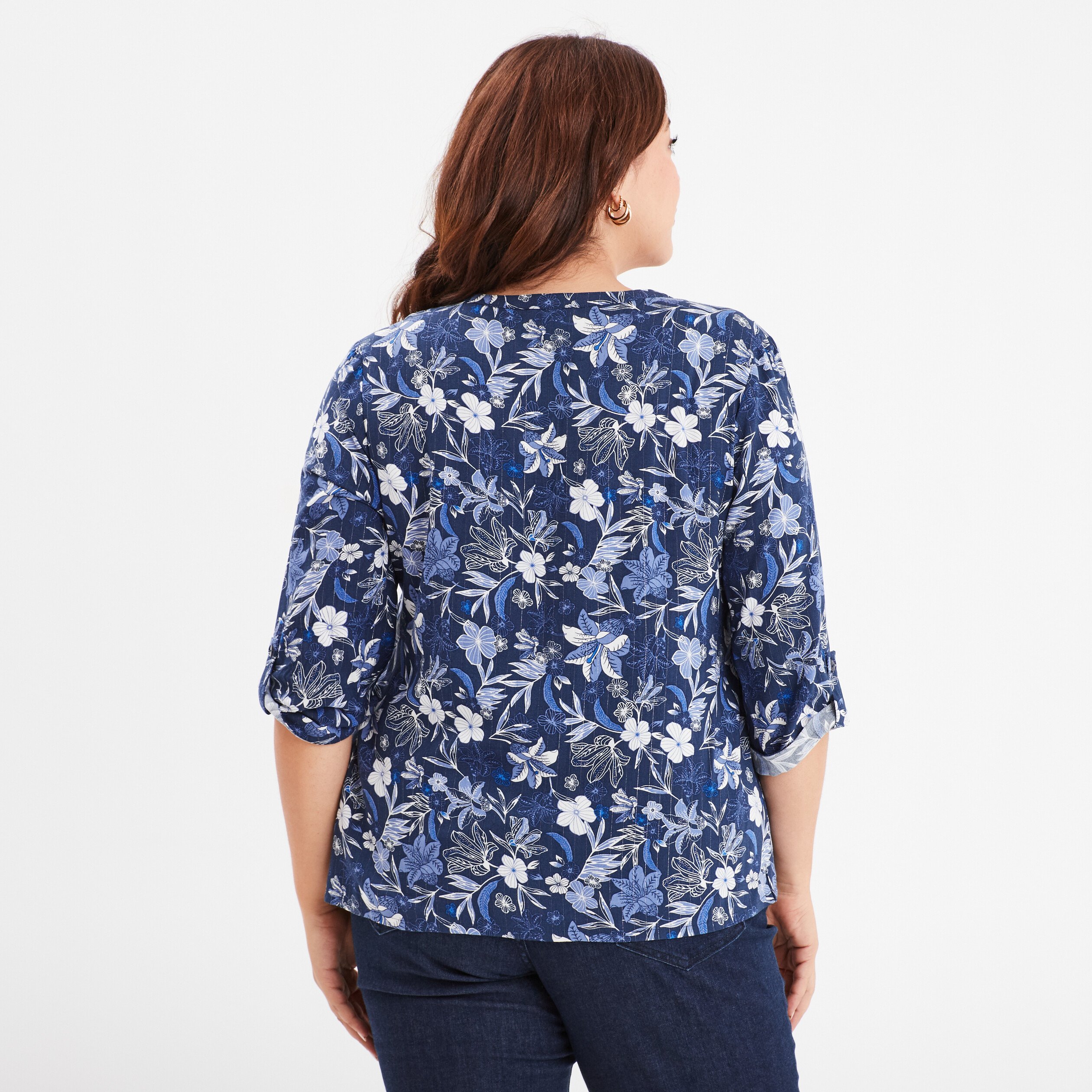 Blouse bleu marine femme hotsell