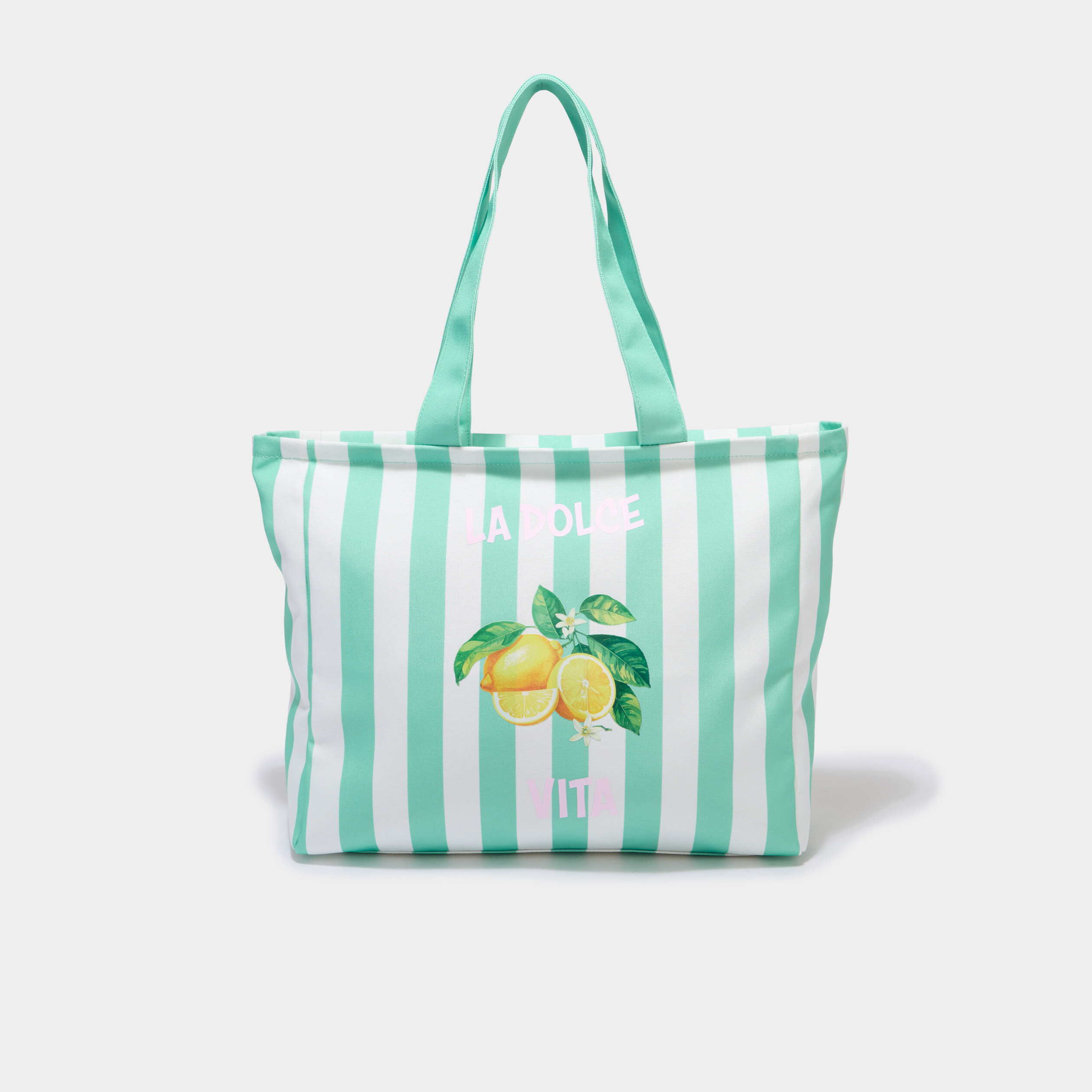 Sac cabas rectangulaire vert femme