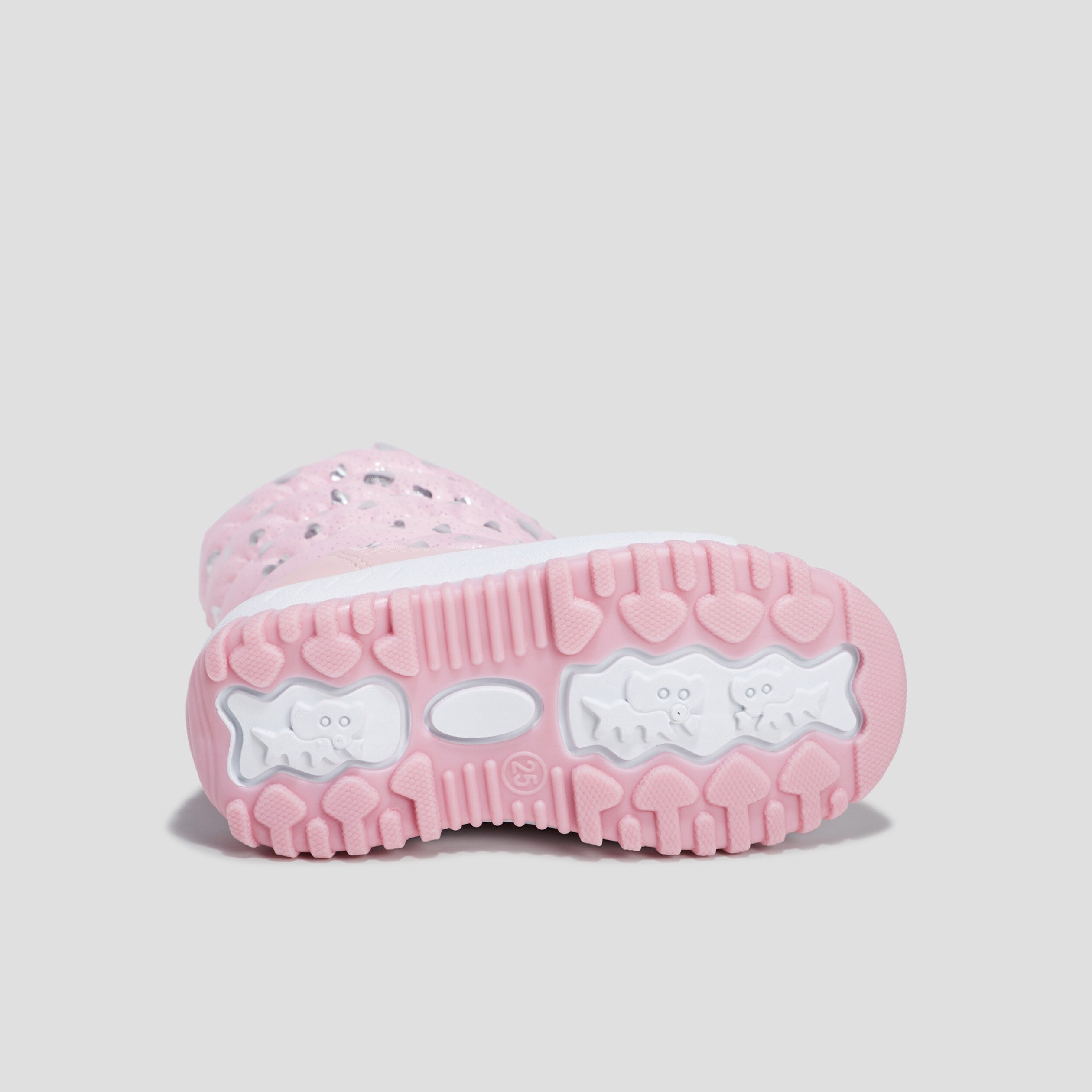 bottes de neige bout rond rose fille Bottes de neige bout rond rose fille