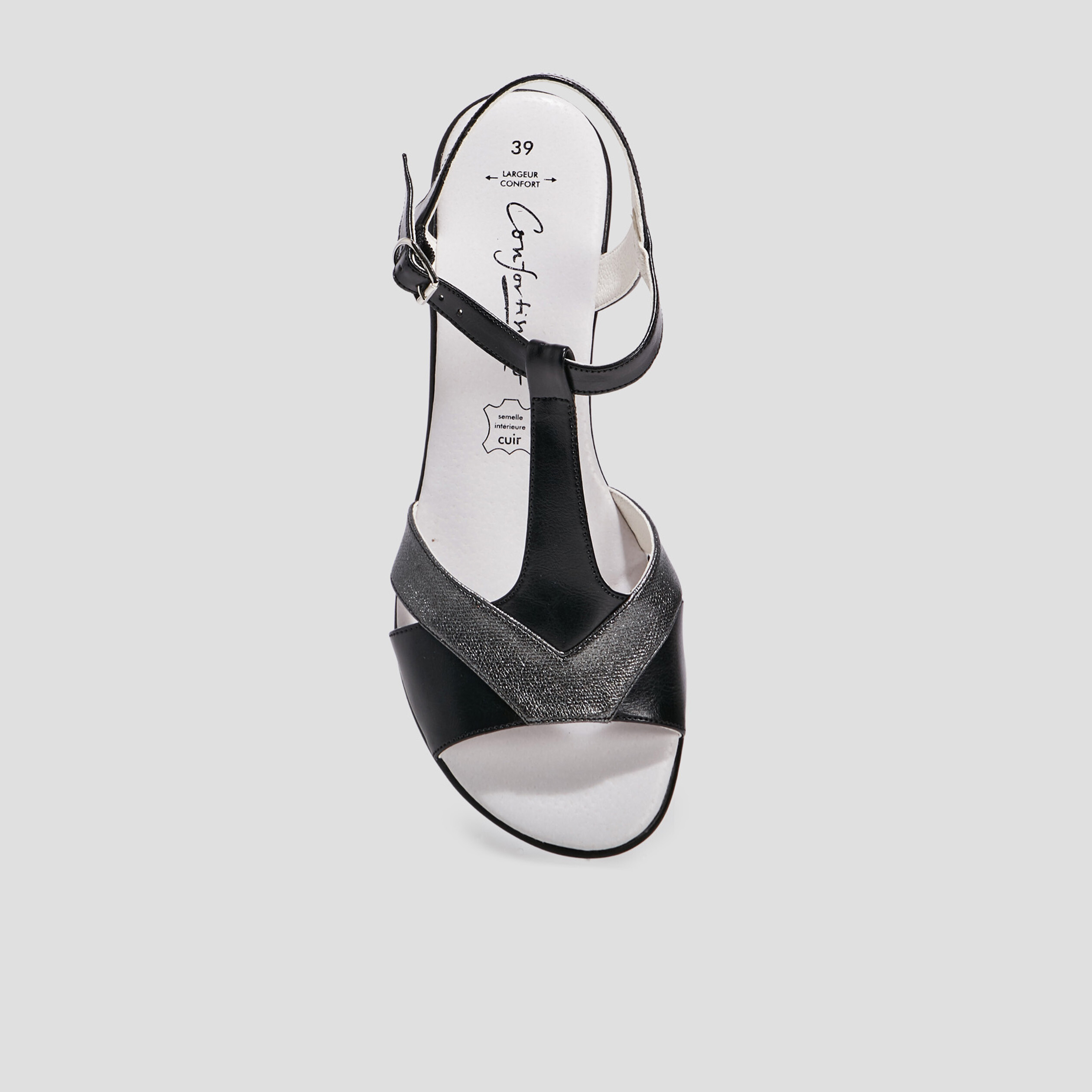 sandales salome noir femme Sandales salomé noir femme