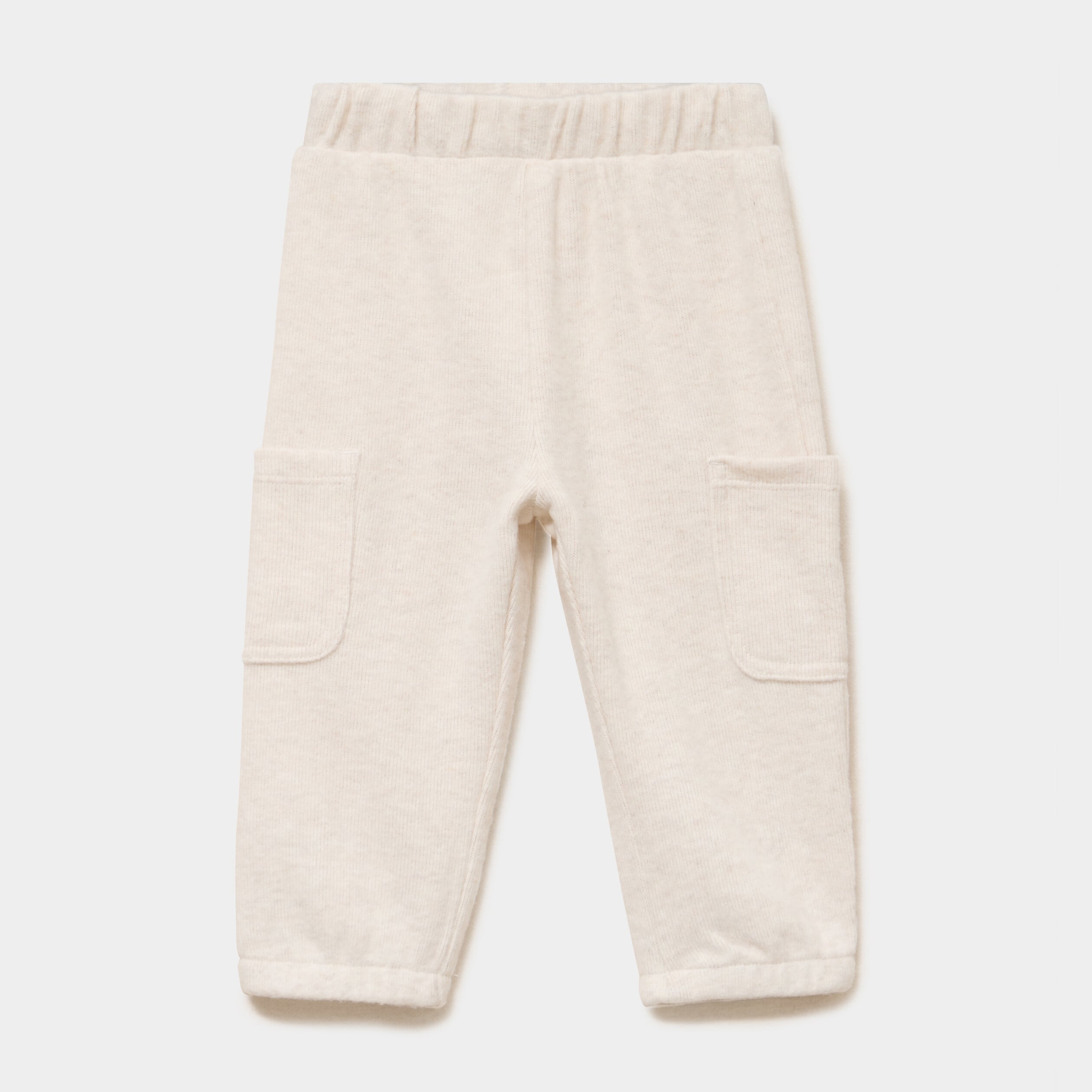 Pantalon maille 2 poches beige b&eacute;b&eacute; gar&ccedil;on