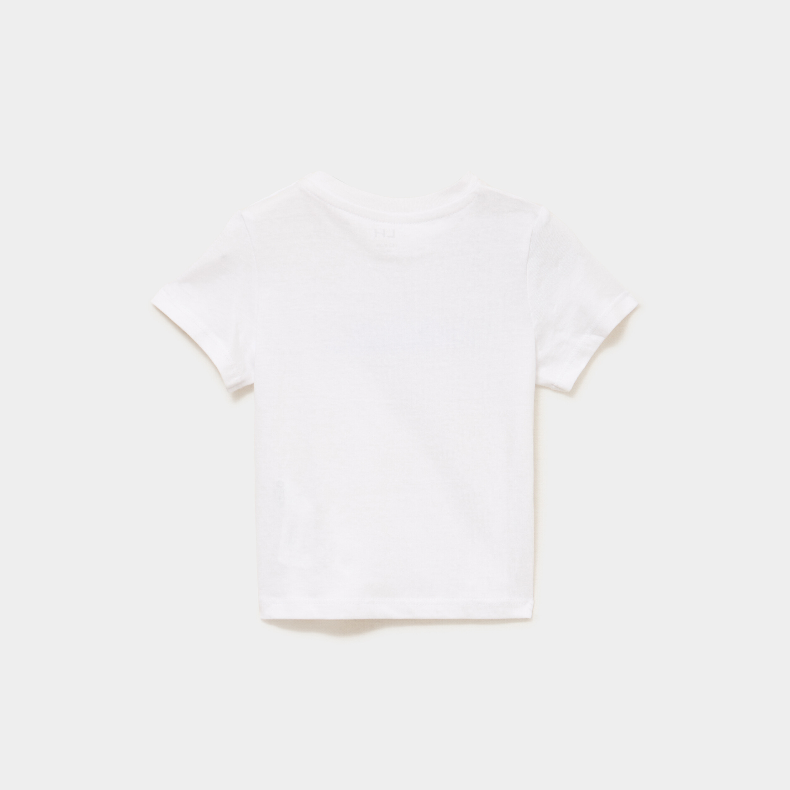 T-shirt manches courtes coton blanc b&eacute;b&eacute; gar&ccedil;on
