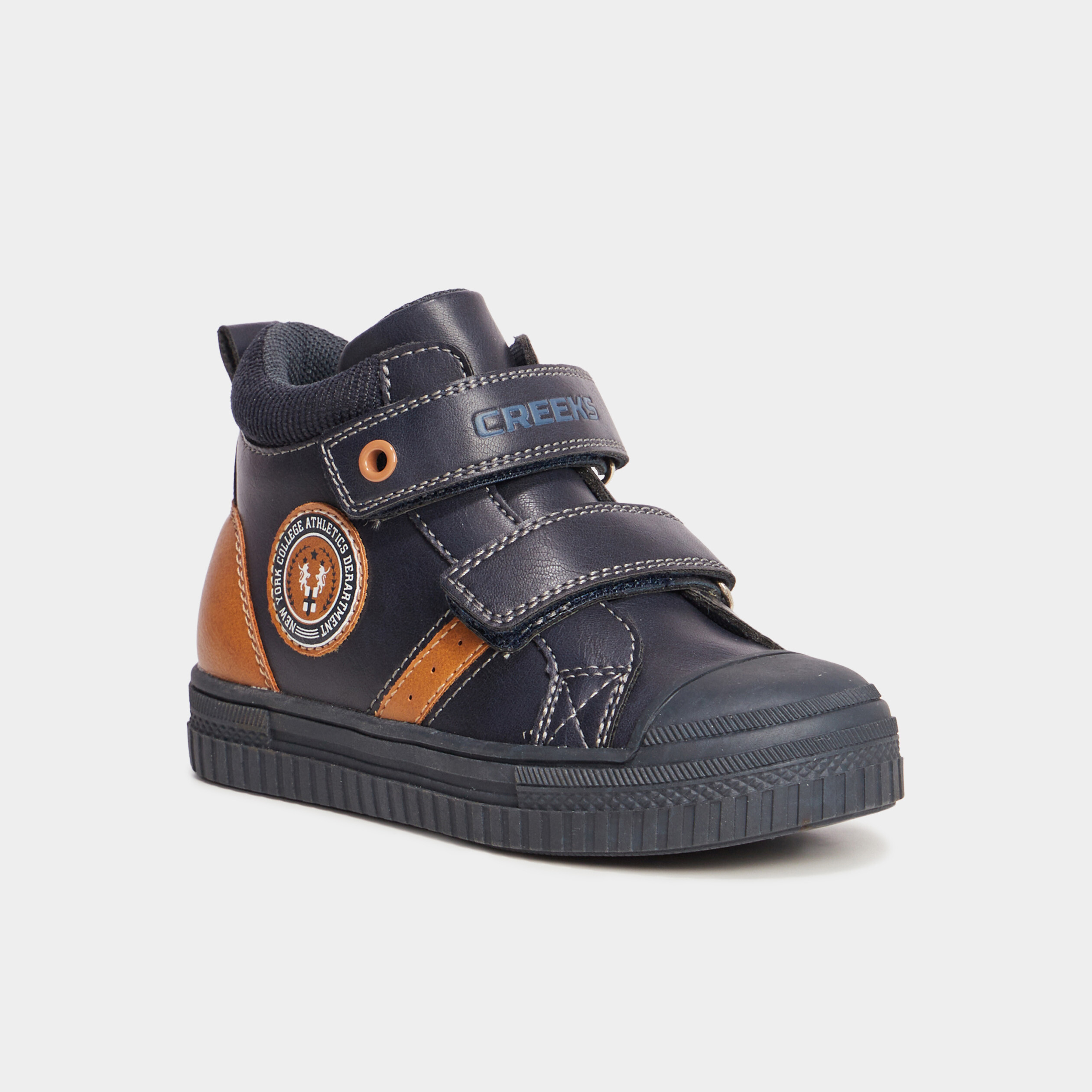 baskets montantes a scratchs creeks bleu marine garcon Baskets montantes à scratchs Creeks bleu marine garçon