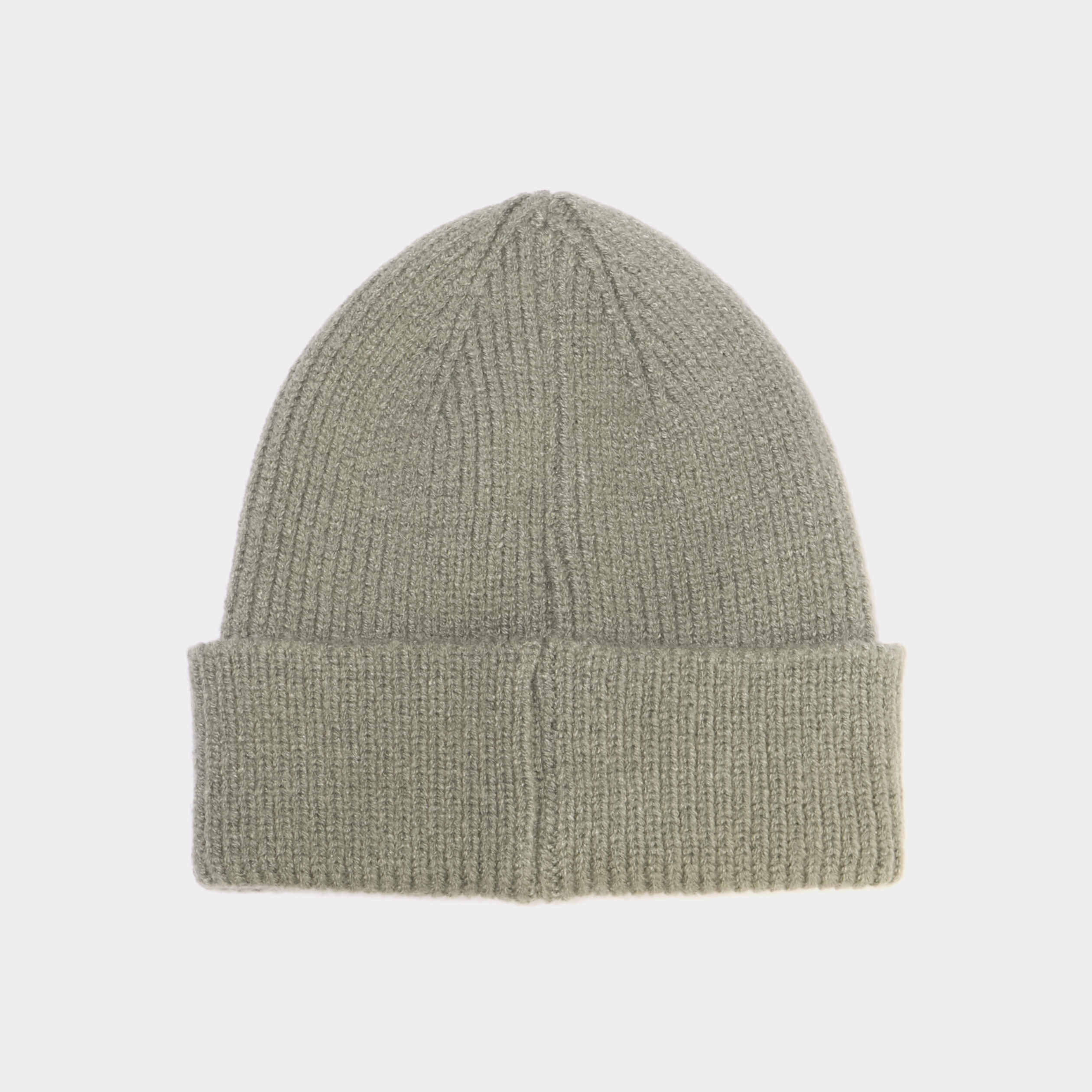 Bonnet tricot&eacute; vert kaki mixte