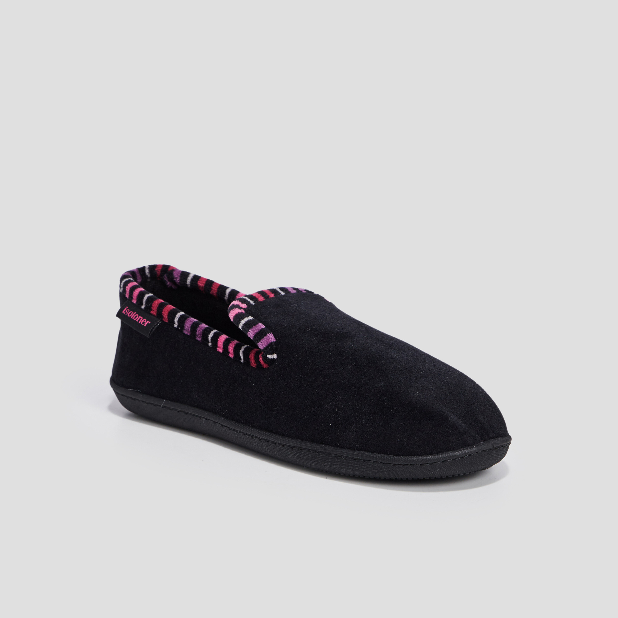 Chaussons Isotoner noir femme