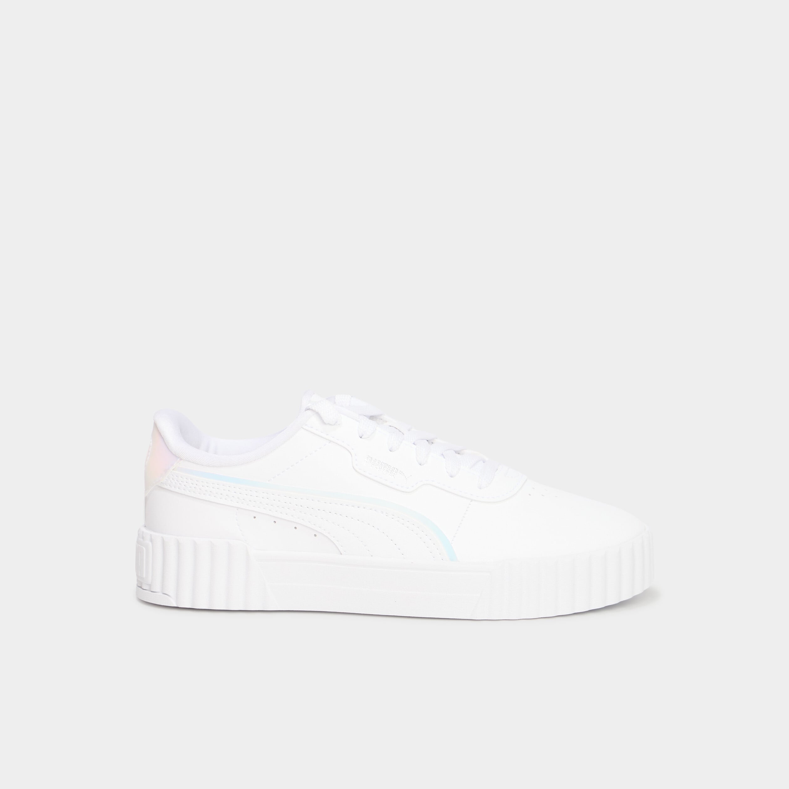 Tennis basses &agrave; lacets Carina Puma mauve fille