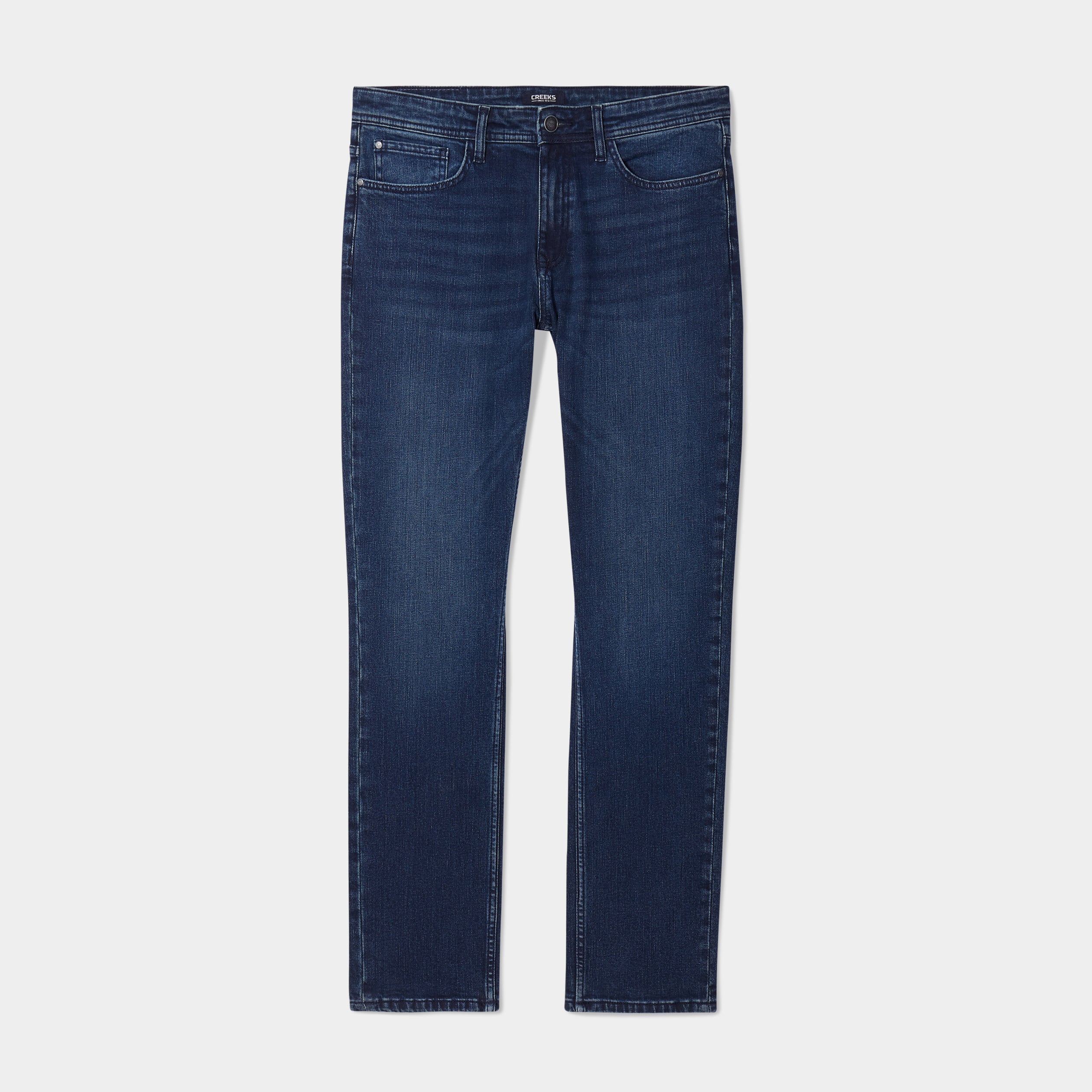 Jeans denim straight 5 poches denim blue black homme