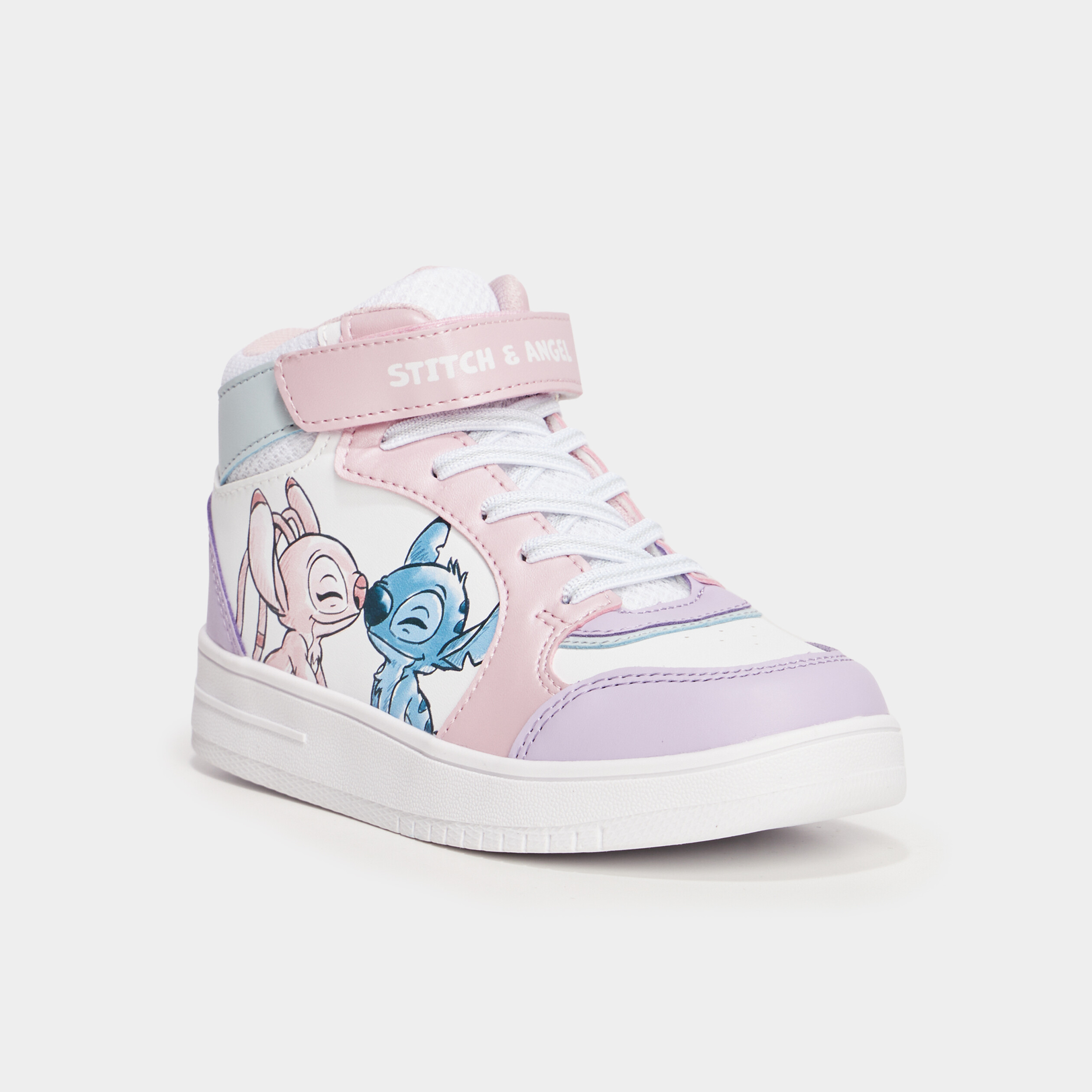 baskets montantes zippees stitch multicolore fille Baskets montantes zippées Stitch multicolore fille