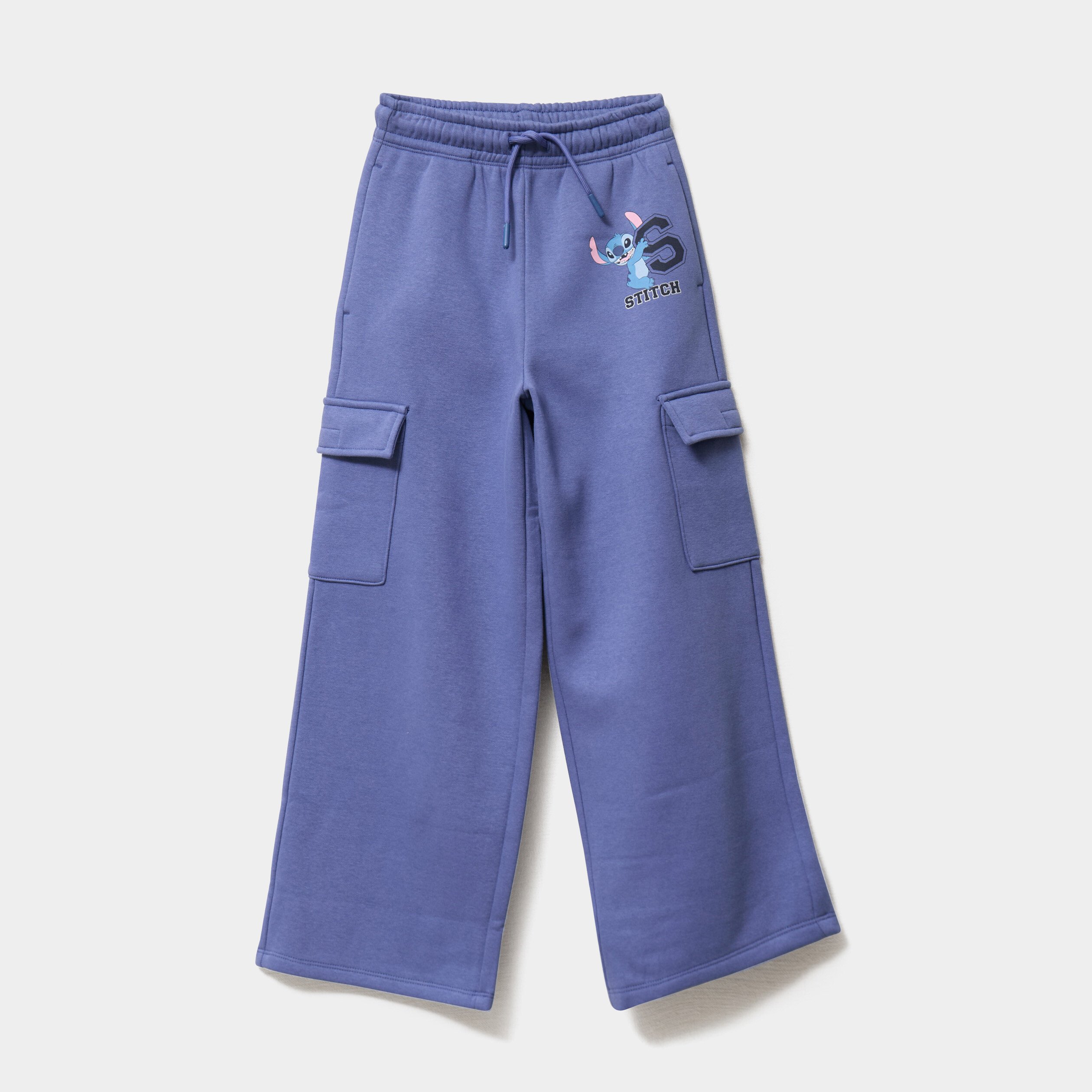 pantalon de jogging large stitch bleu fille Pantalon de jogging large Stitch bleu fille