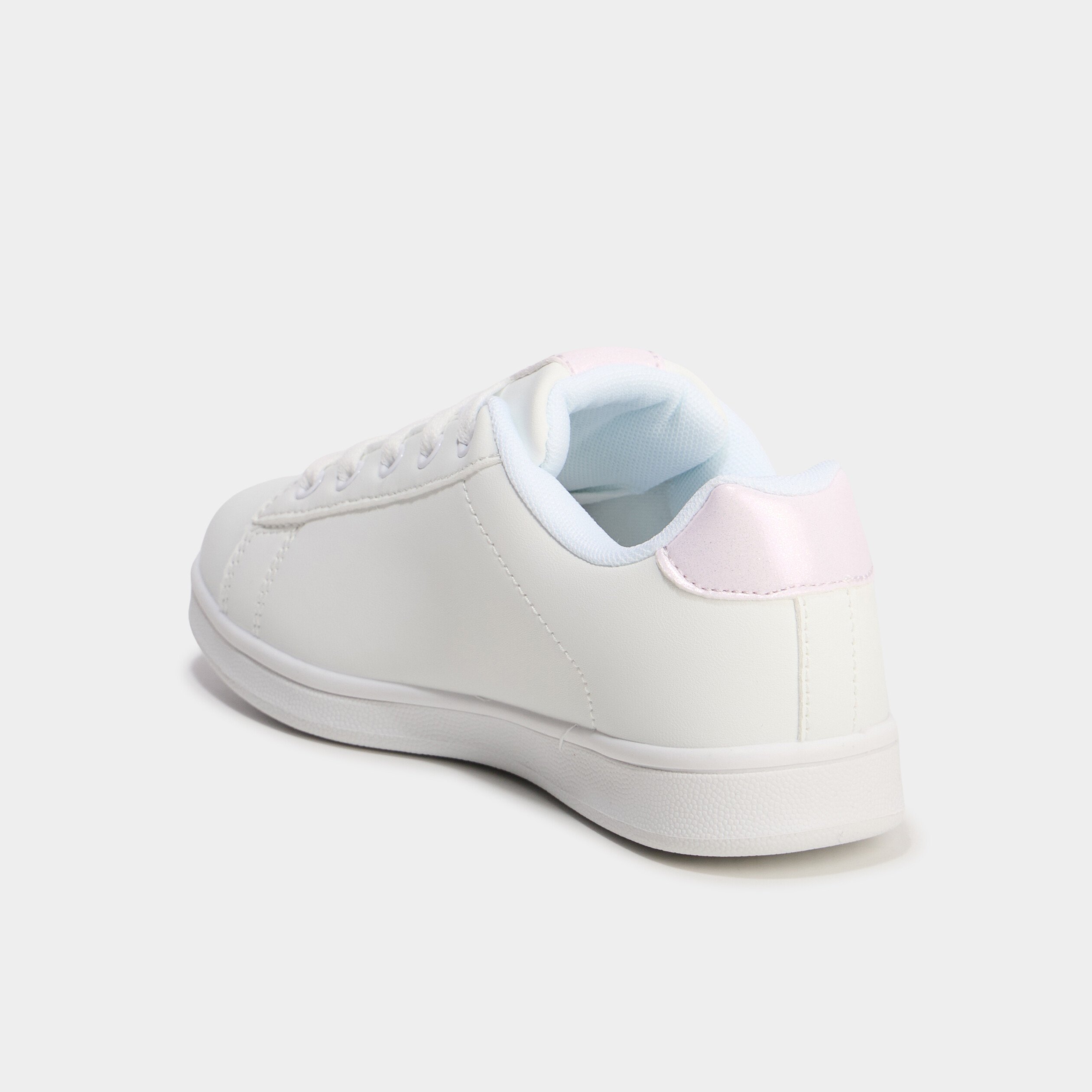 tennis basses a lacets et sequins blanc fille Tennis basses à lacets et sequins blanc fille