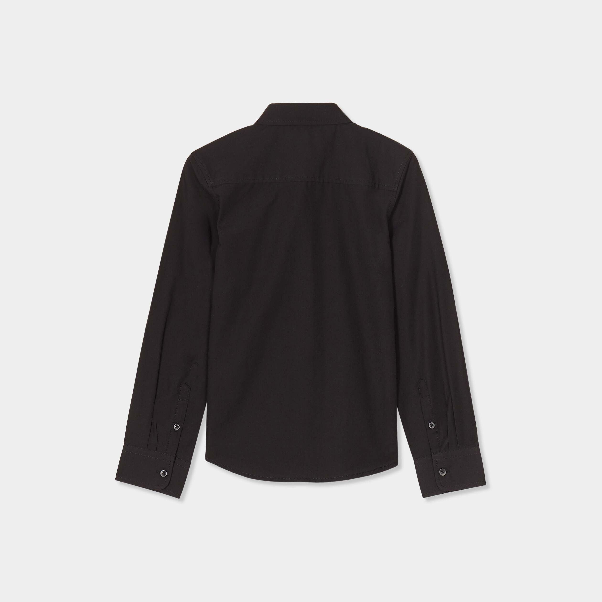 chemise manches longues noir garcon Chemise manches longues noir garçon