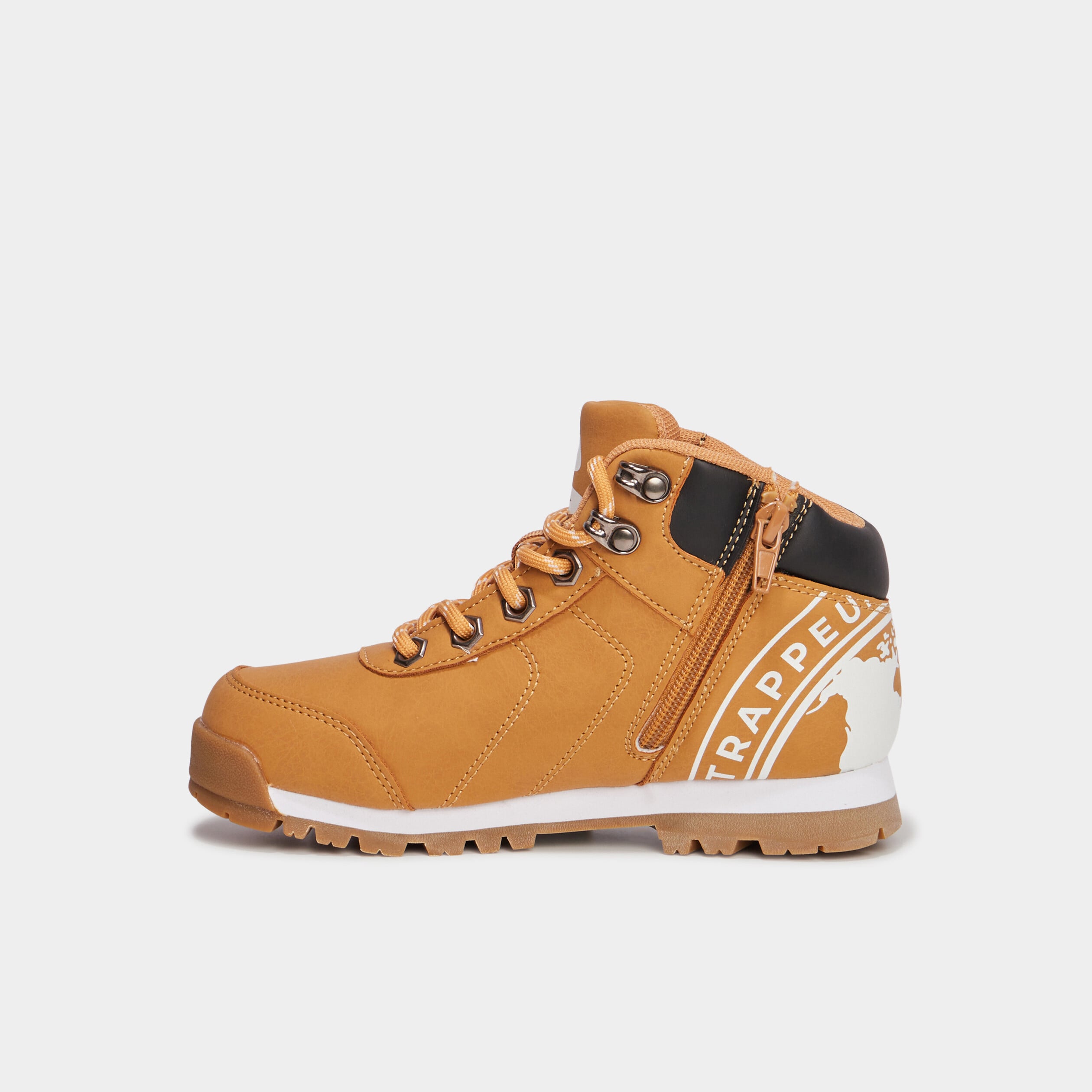 Bottines &agrave; lacets Trappeur Babino jaune gar&ccedil;on