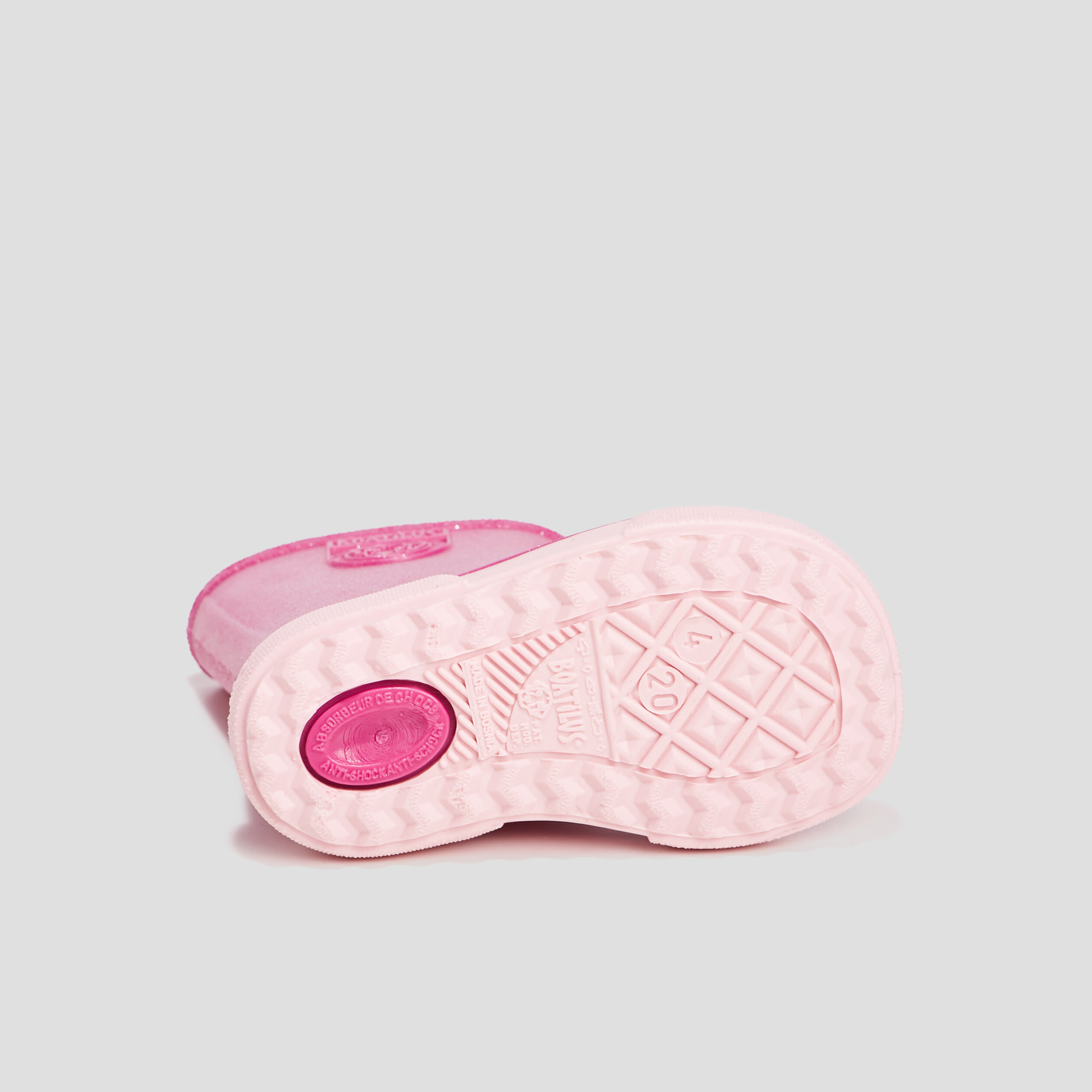 bottes de pluie pailletees rose bebef Bottes de pluie pailletées rose bébé fille