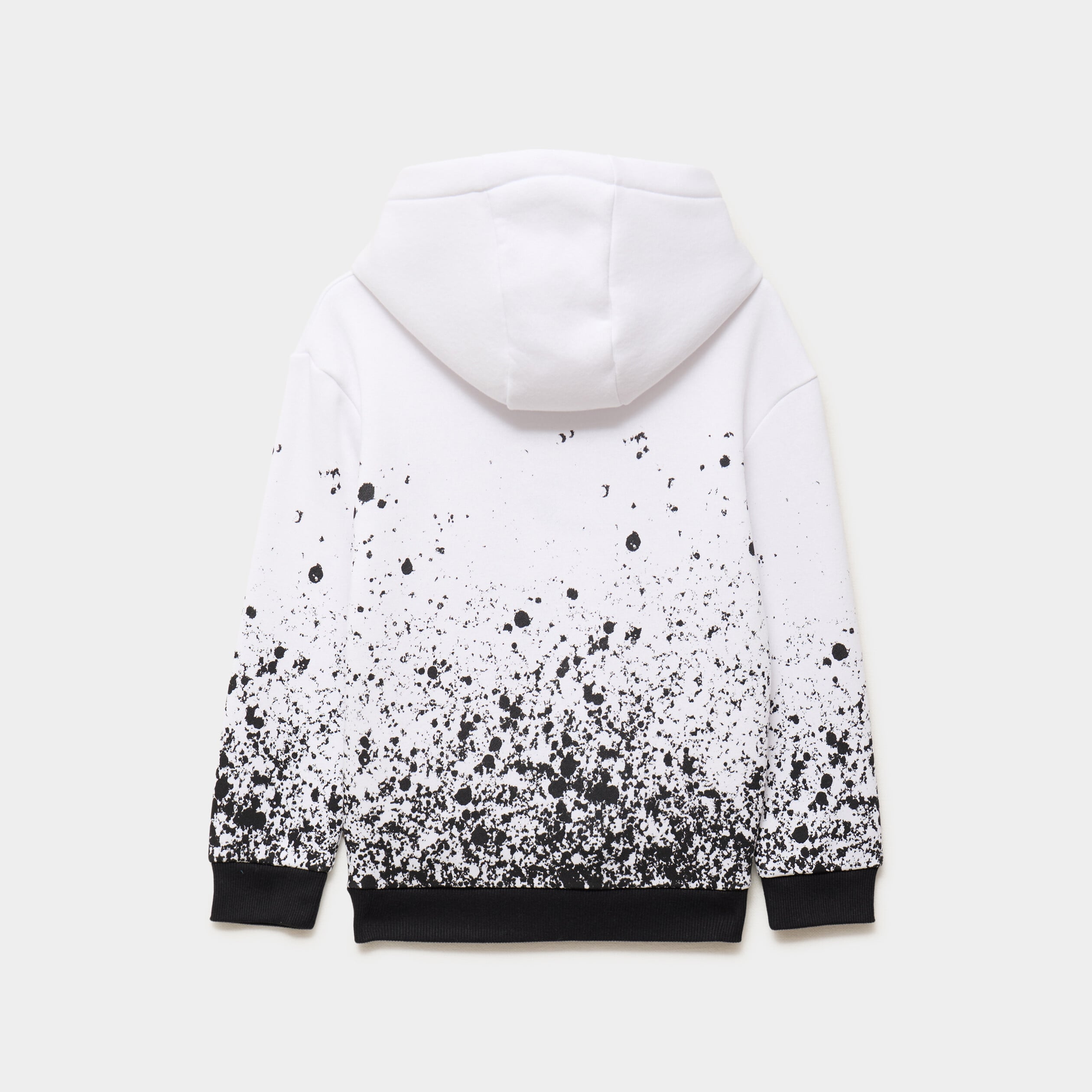 Sweat hoodie &agrave; capuche blanc gar&ccedil;on