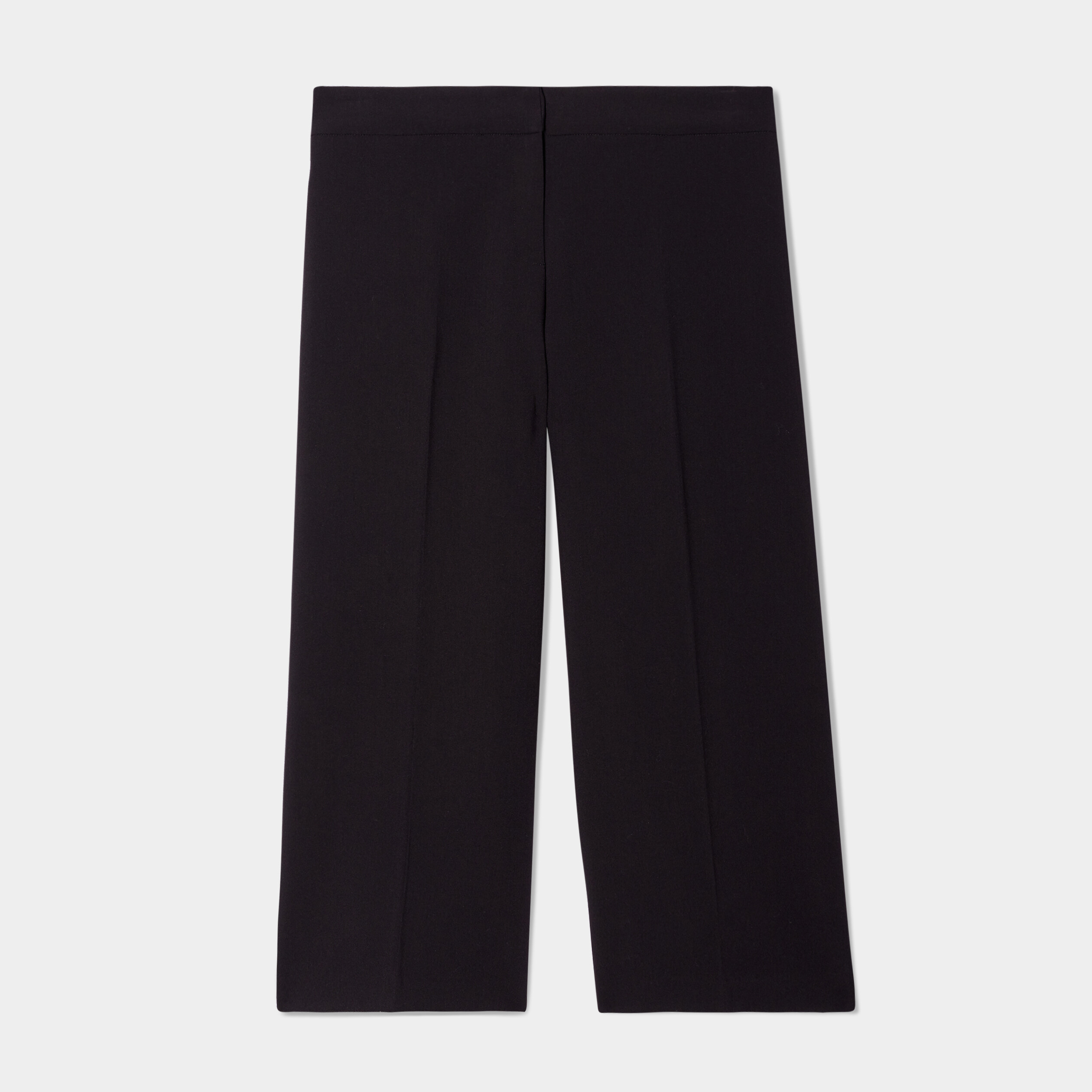 pantalon city droit 78eme a pinces noir femmegt Pantalon city droit 7/8ème à pinces noir femme grande taille