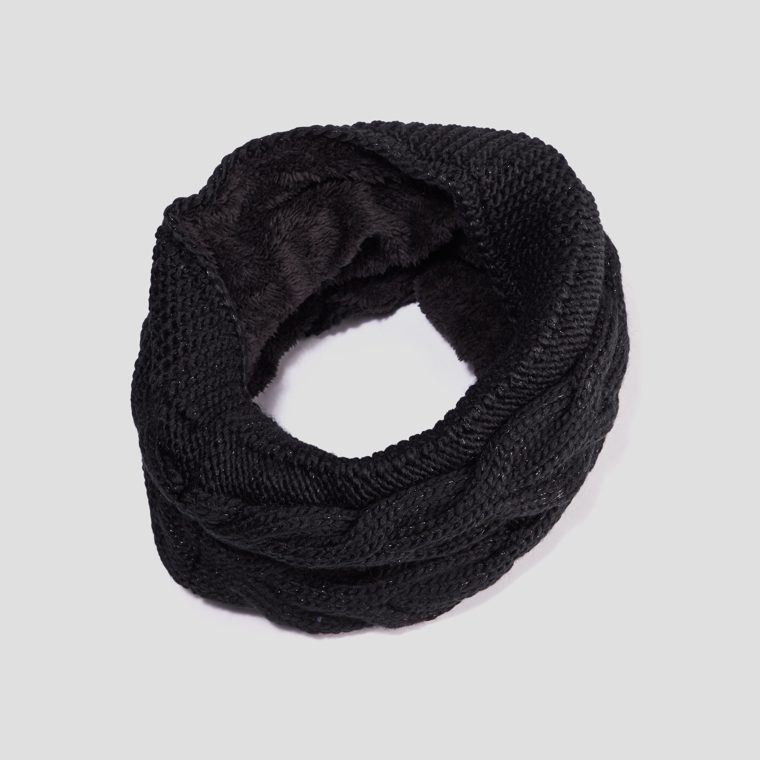 snood avec torsades noir femme Snood avec torsades noir femme
