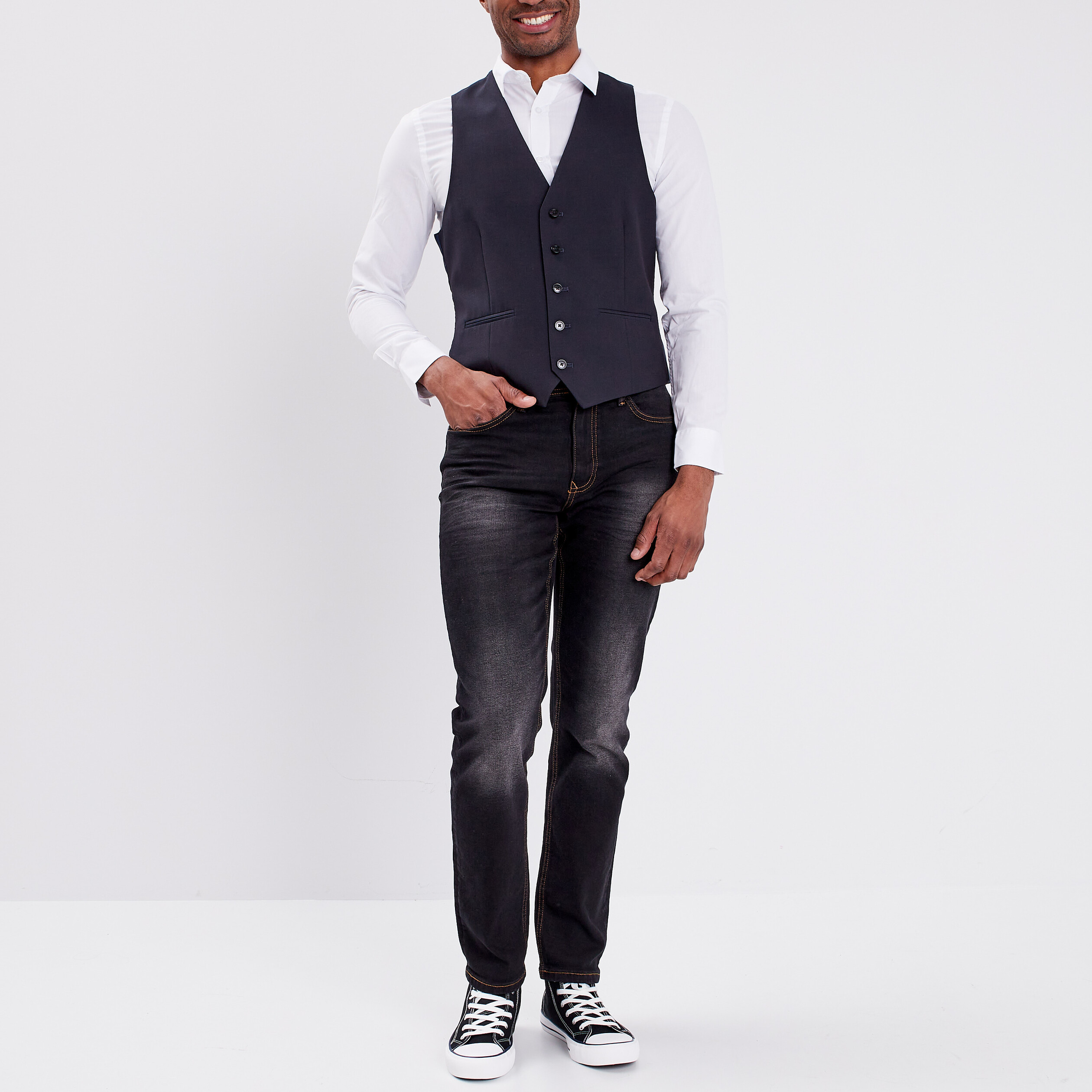 gilet de costume sans manches bleu homme Gilet de costume sans manches bleu homme