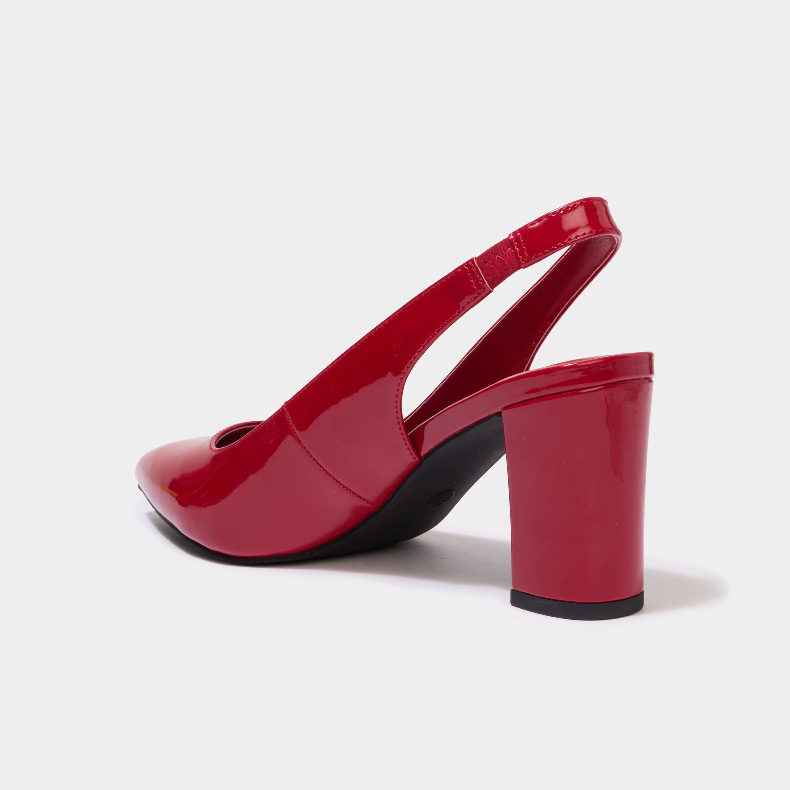 Escarpins &agrave; talons bouts pointus rouge femme