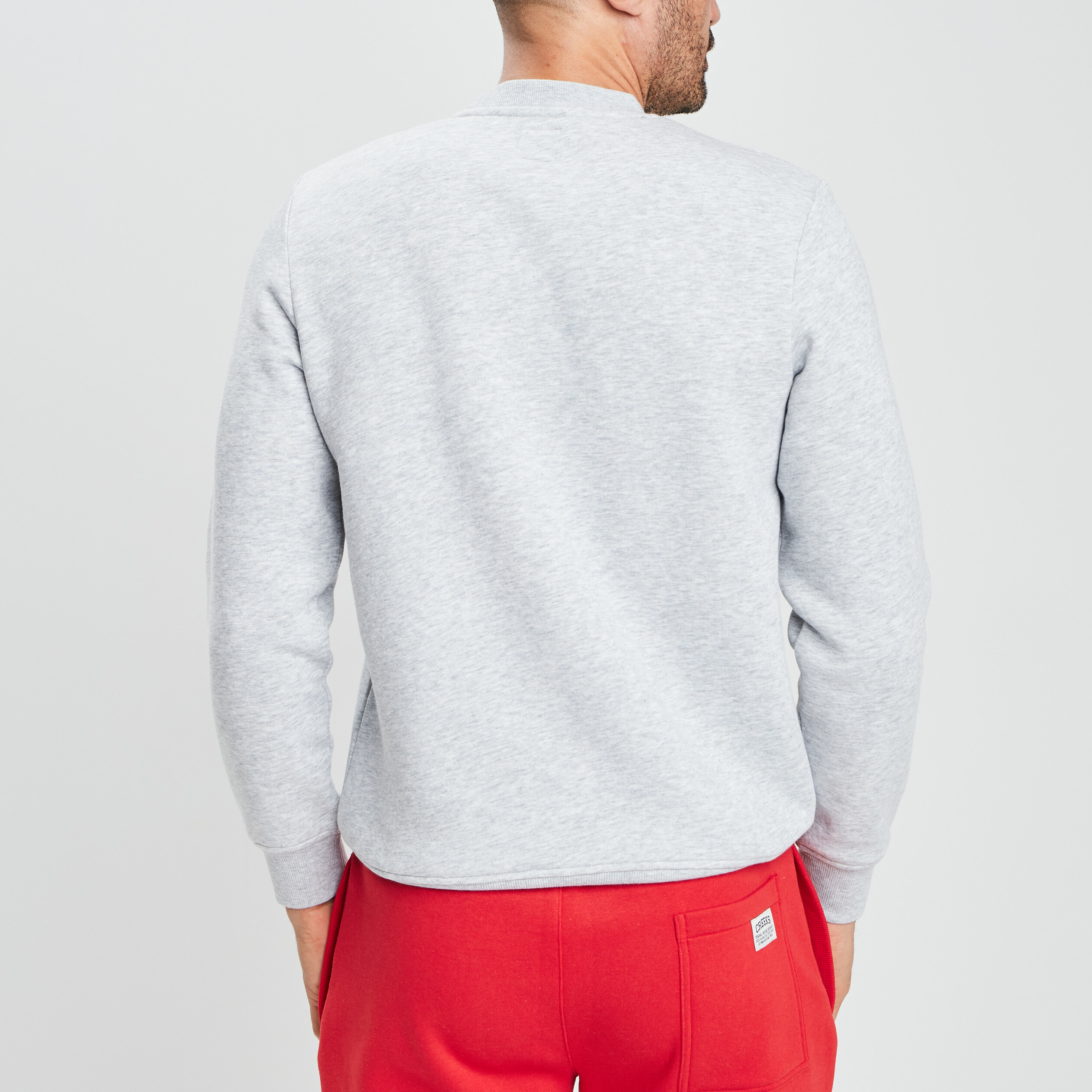 Sweat à online col rond gris