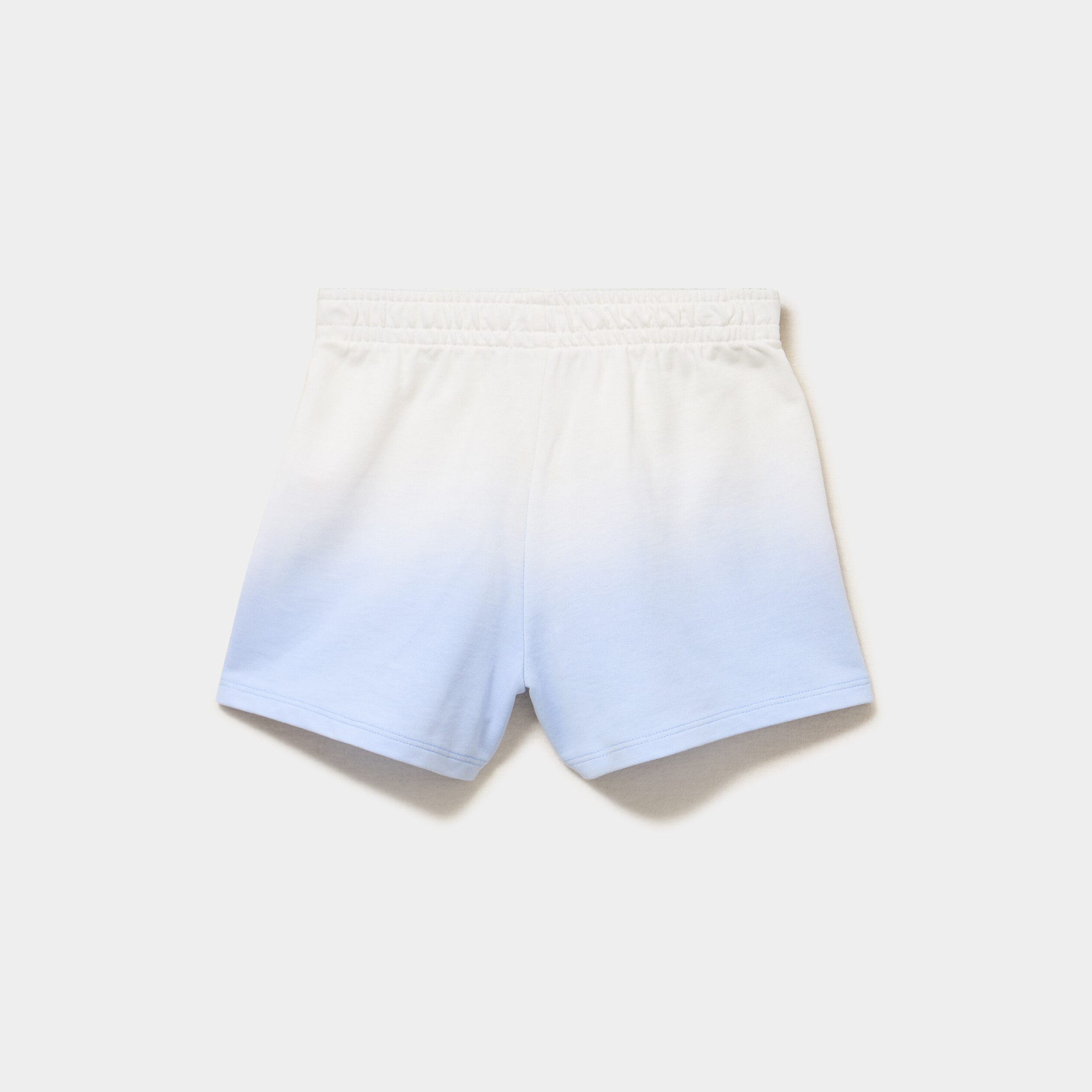 Short molletonn&eacute; taille &eacute;lastiqu&eacute;e bleu pastel fille