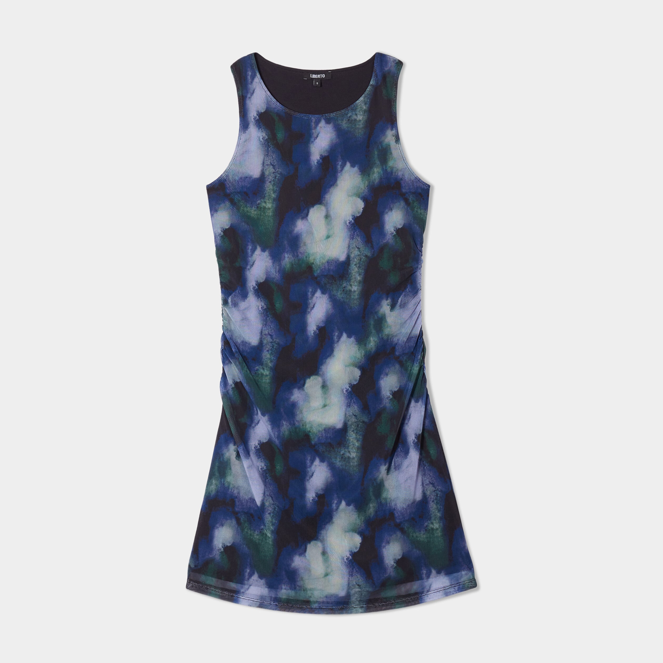 Robe courte sans manches Liberto violet femme
