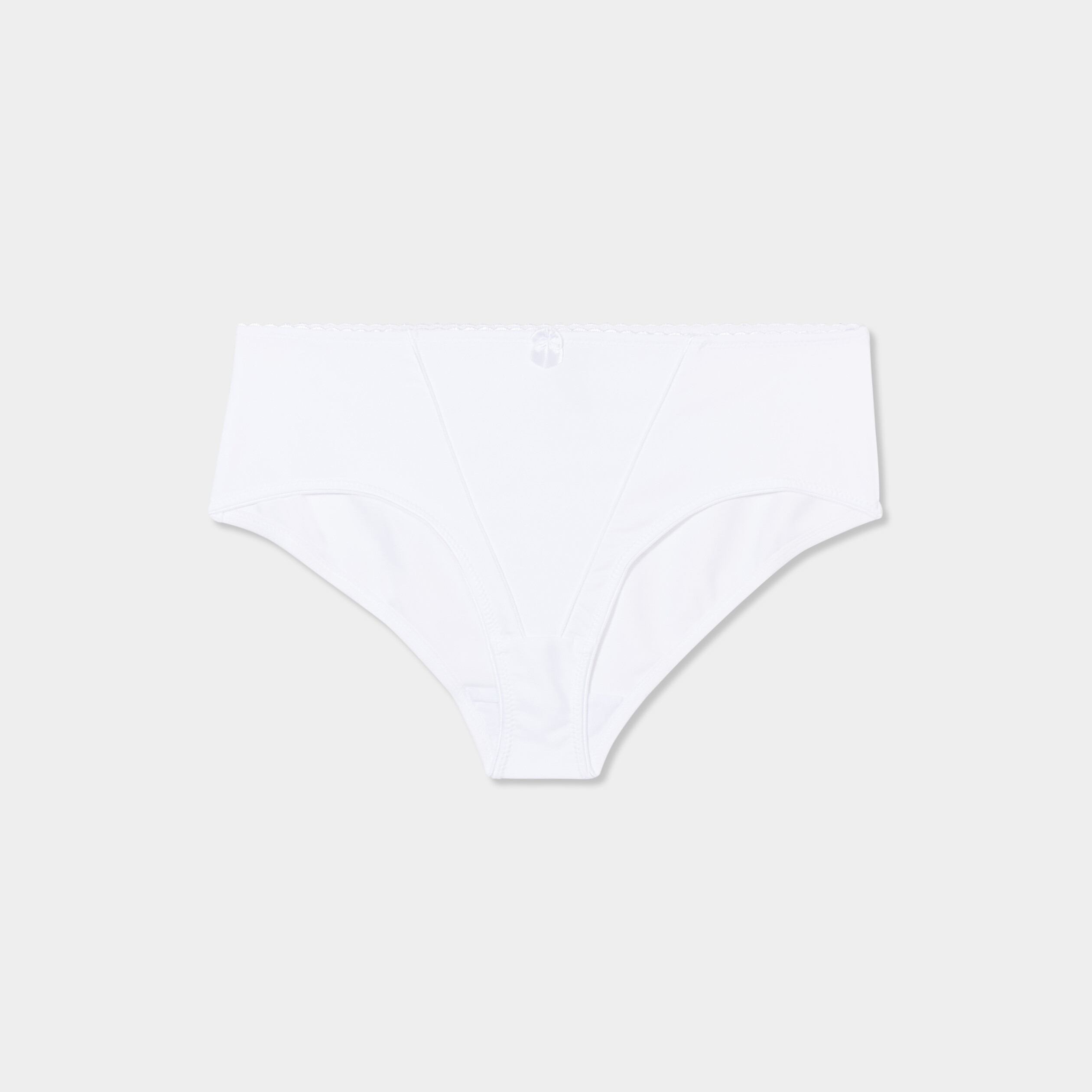 Culotte effet gainant microfibre blanc femme