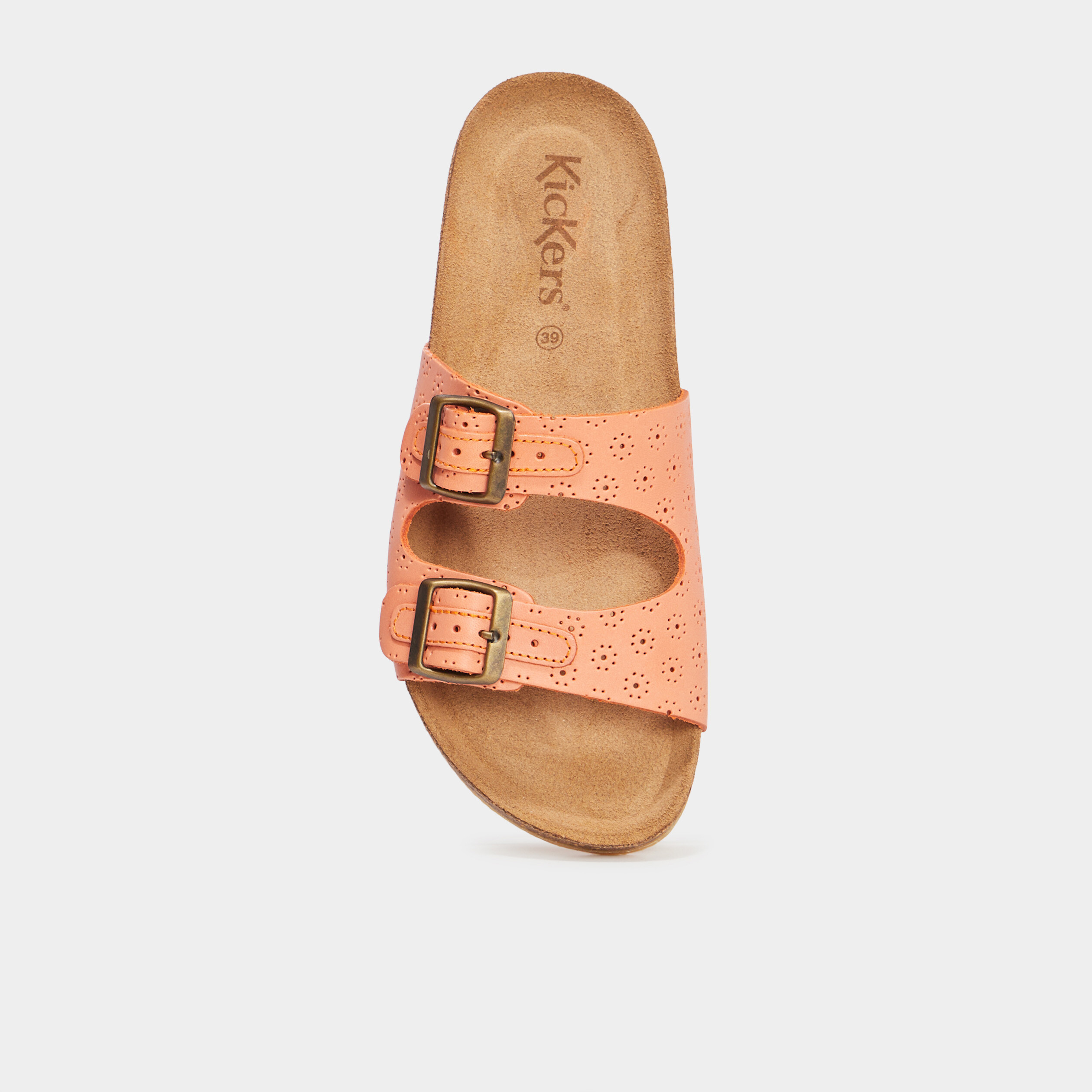mules en cuir kickers ecolog rose femme Mules en cuir Kickers Ecolog rose femme