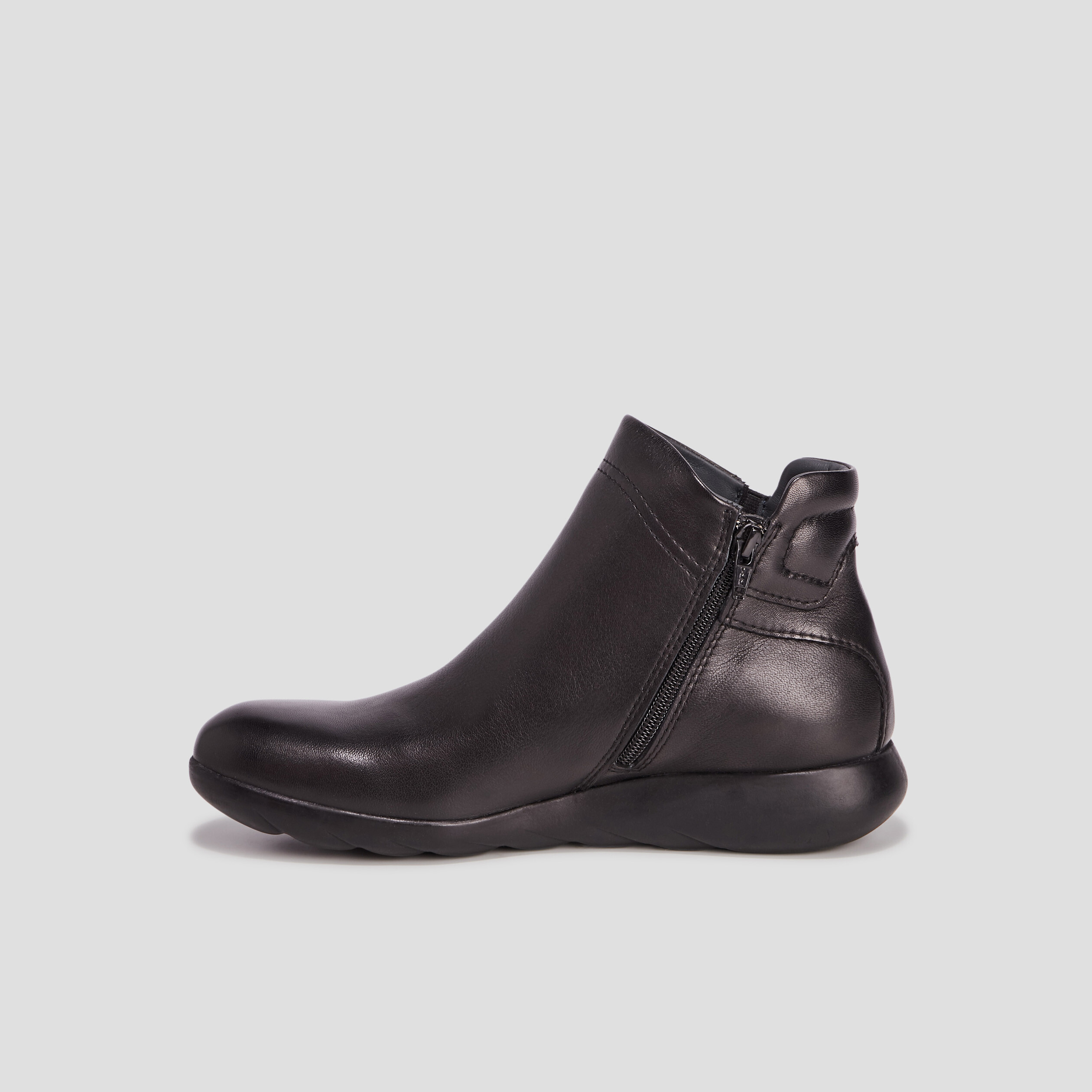 bottines en cuir noir femme Bottines en cuir noir femme