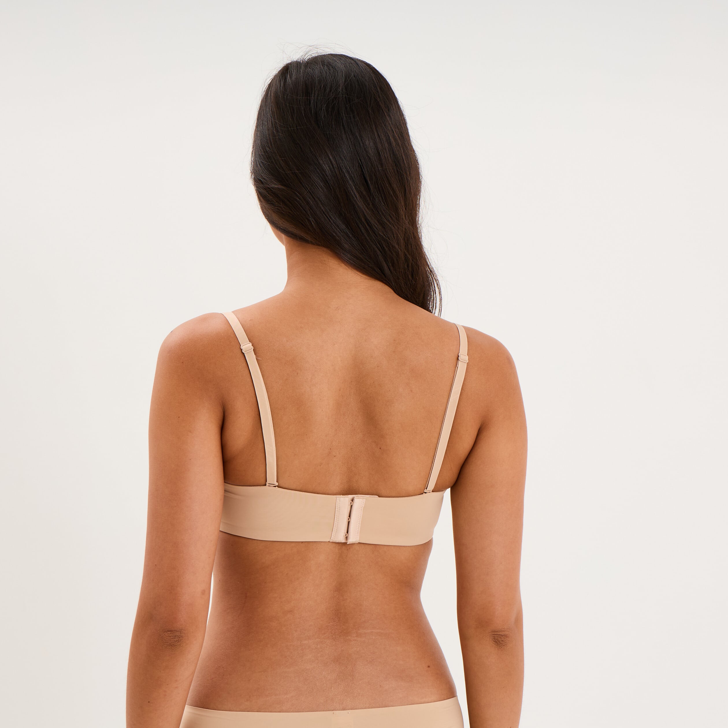 Soutien-gorge bandeau multiposition beige femme