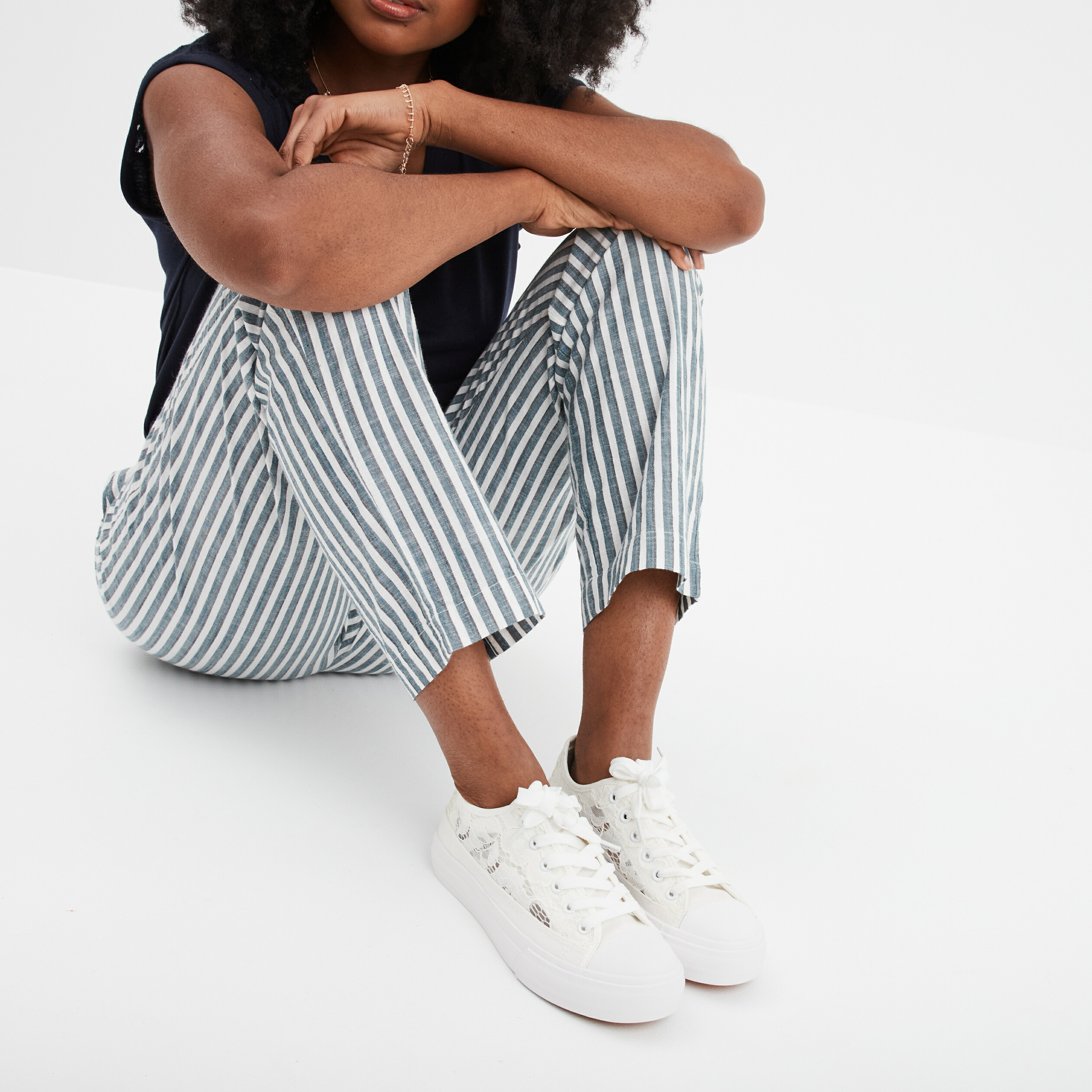 Dentelle Baskets En Toile Blanche Tennis Basket Basse Dentelle