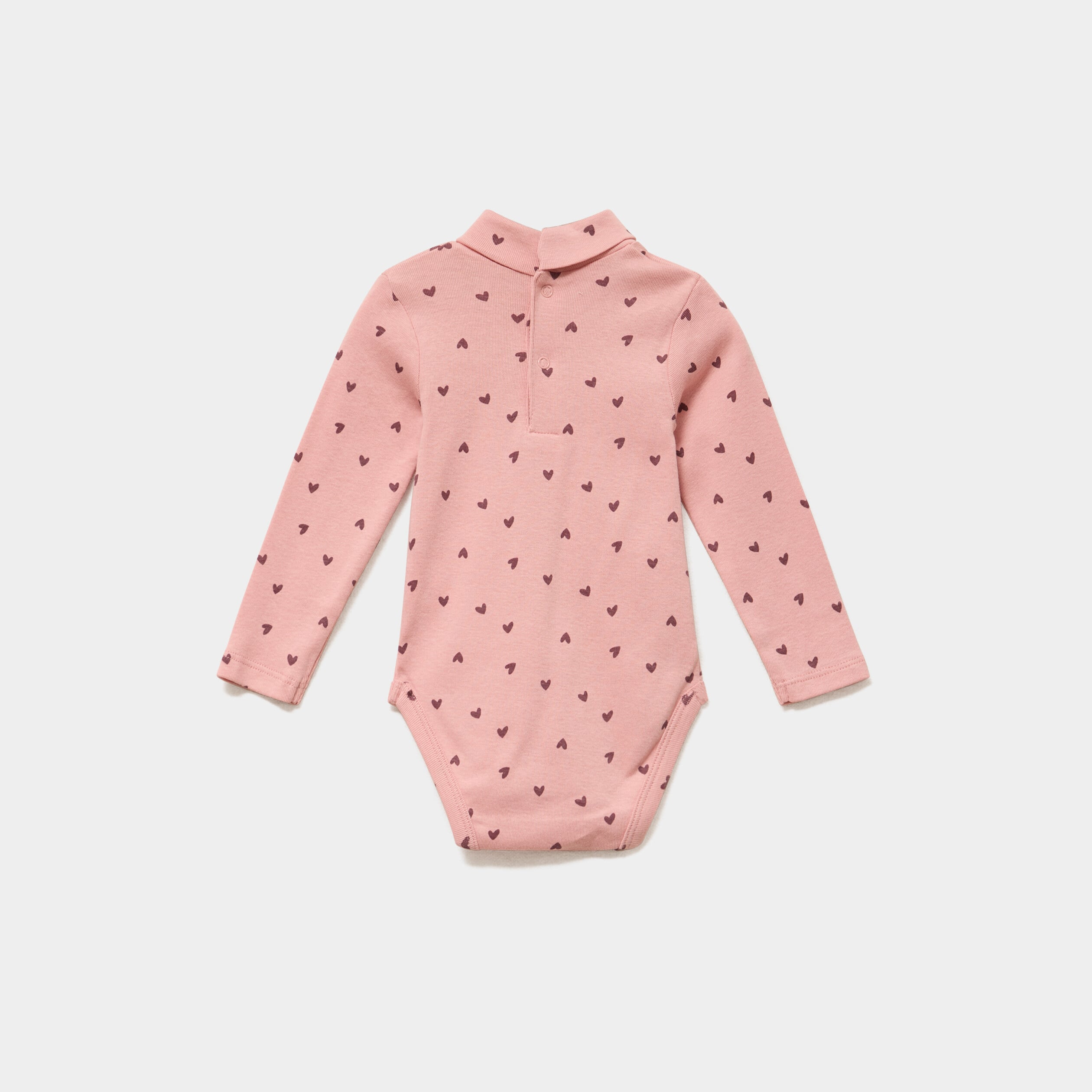 Lot 3 bodies coton manches longues rose poudr&eacute;e b&eacute;b&eacute;