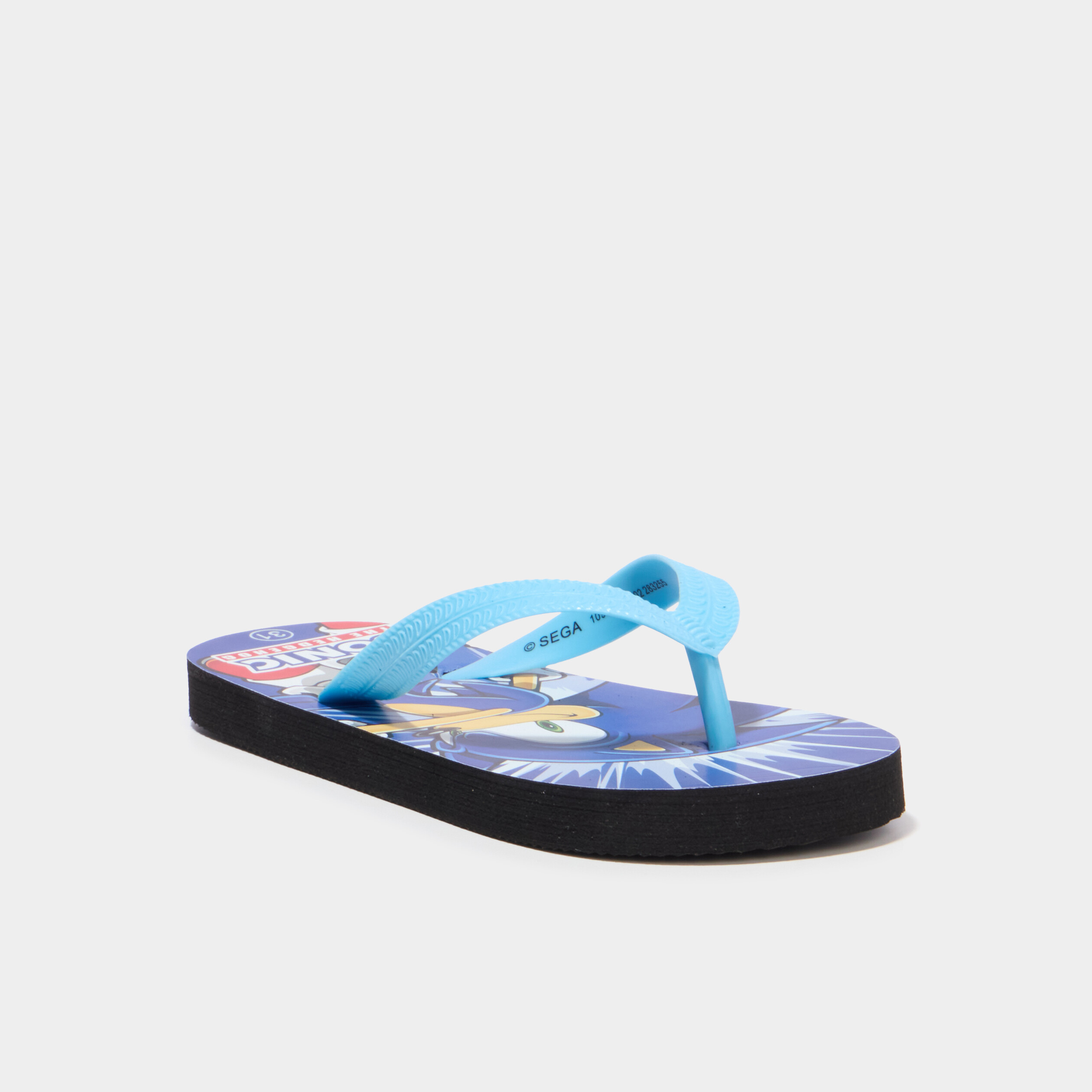 Tongs Sonic bleu gar&ccedil;on