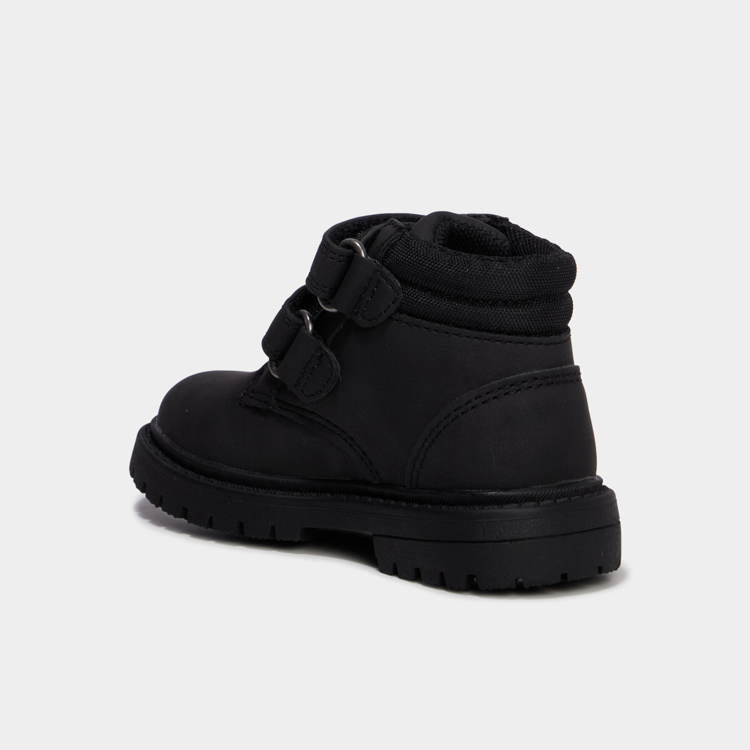 Boots crant&eacute;es &agrave; scratchs noir b&eacute;b&eacute; gar&ccedil;on