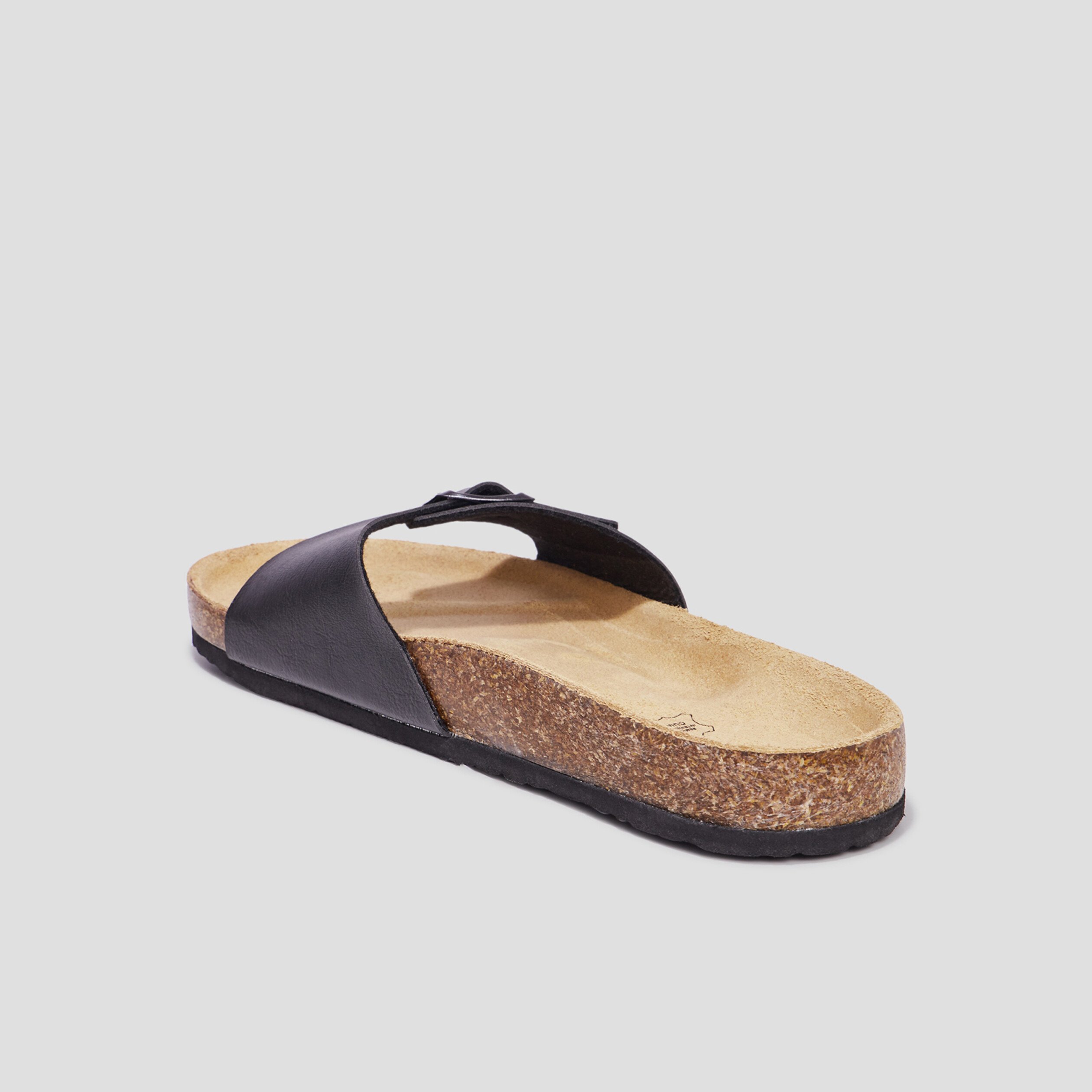 Mules avec boucles noir homme