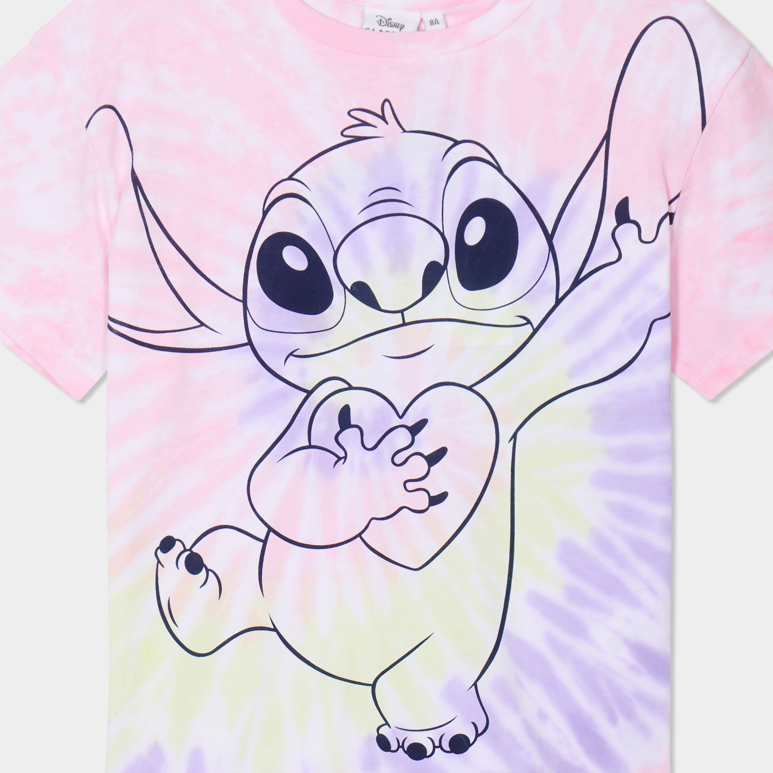 t shirt manches courtes coton stitch multicolore fille T-shirt manches courtes coton Stitch multicolore fille